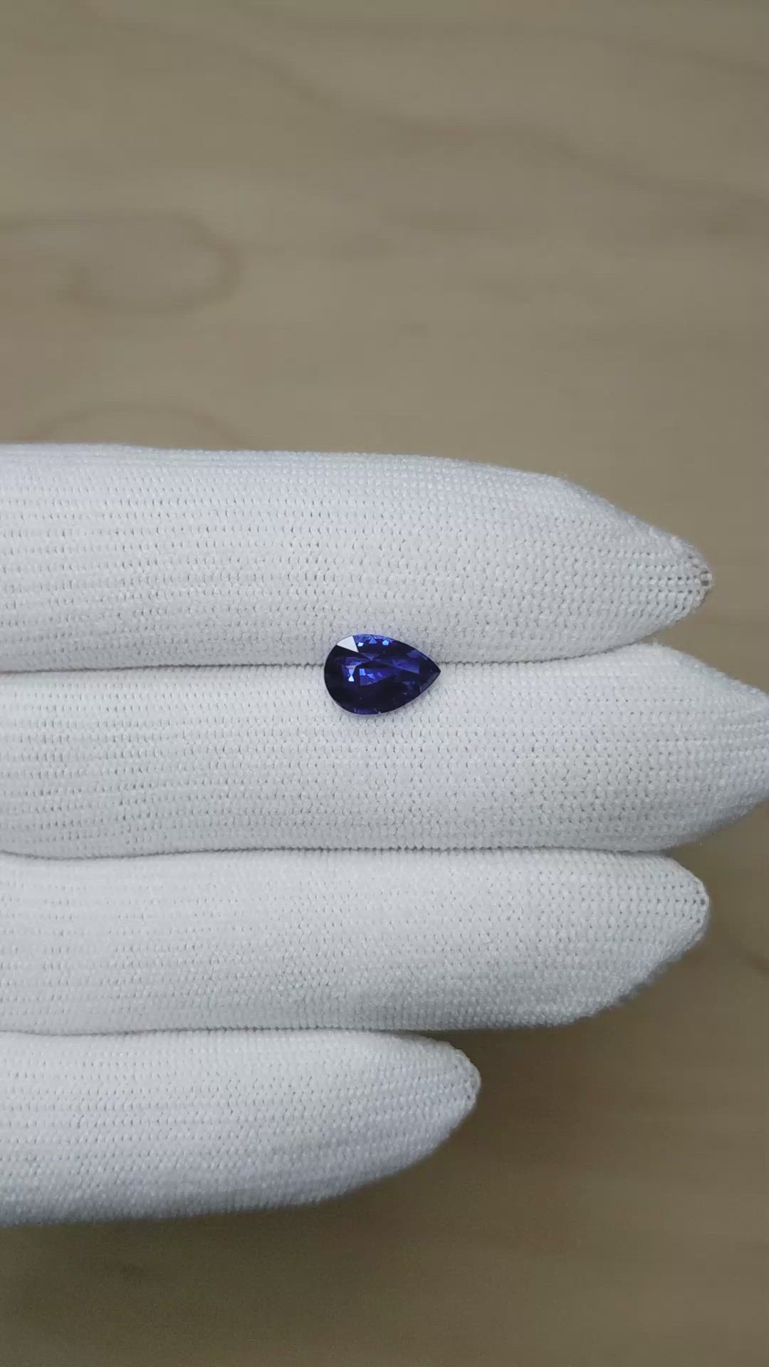 2.46 Ct. Blue Sapphire from Ceylon (Sri Lanka) Size Video