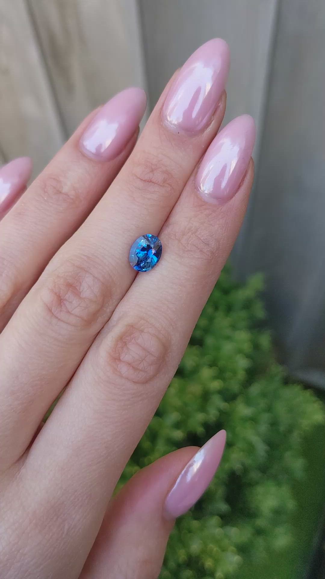 2.09 Ct. Blue Sapphire from Ceylon (Sri Lanka) Size Video