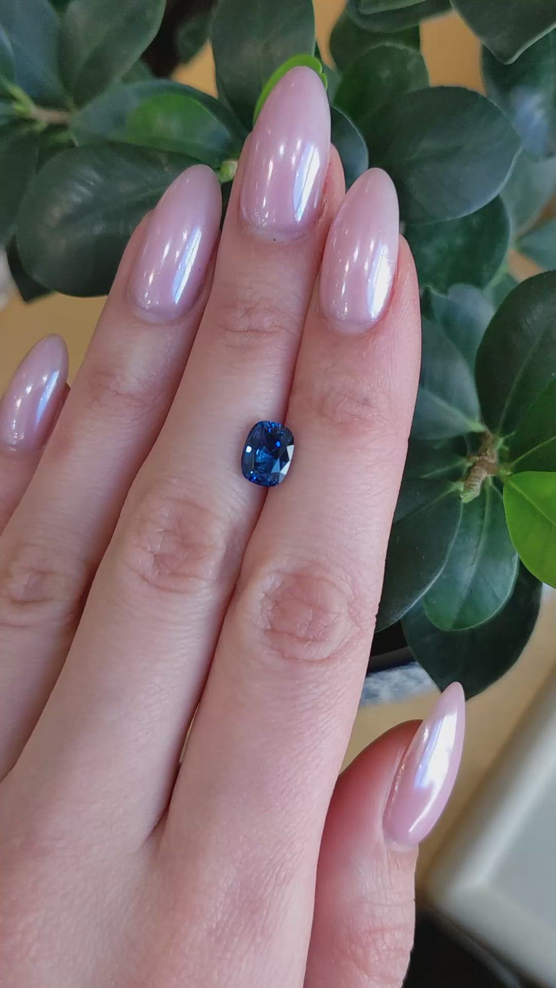 2.49 Ct. Blue Sapphire from Ceylon (Sri Lanka) Size Video