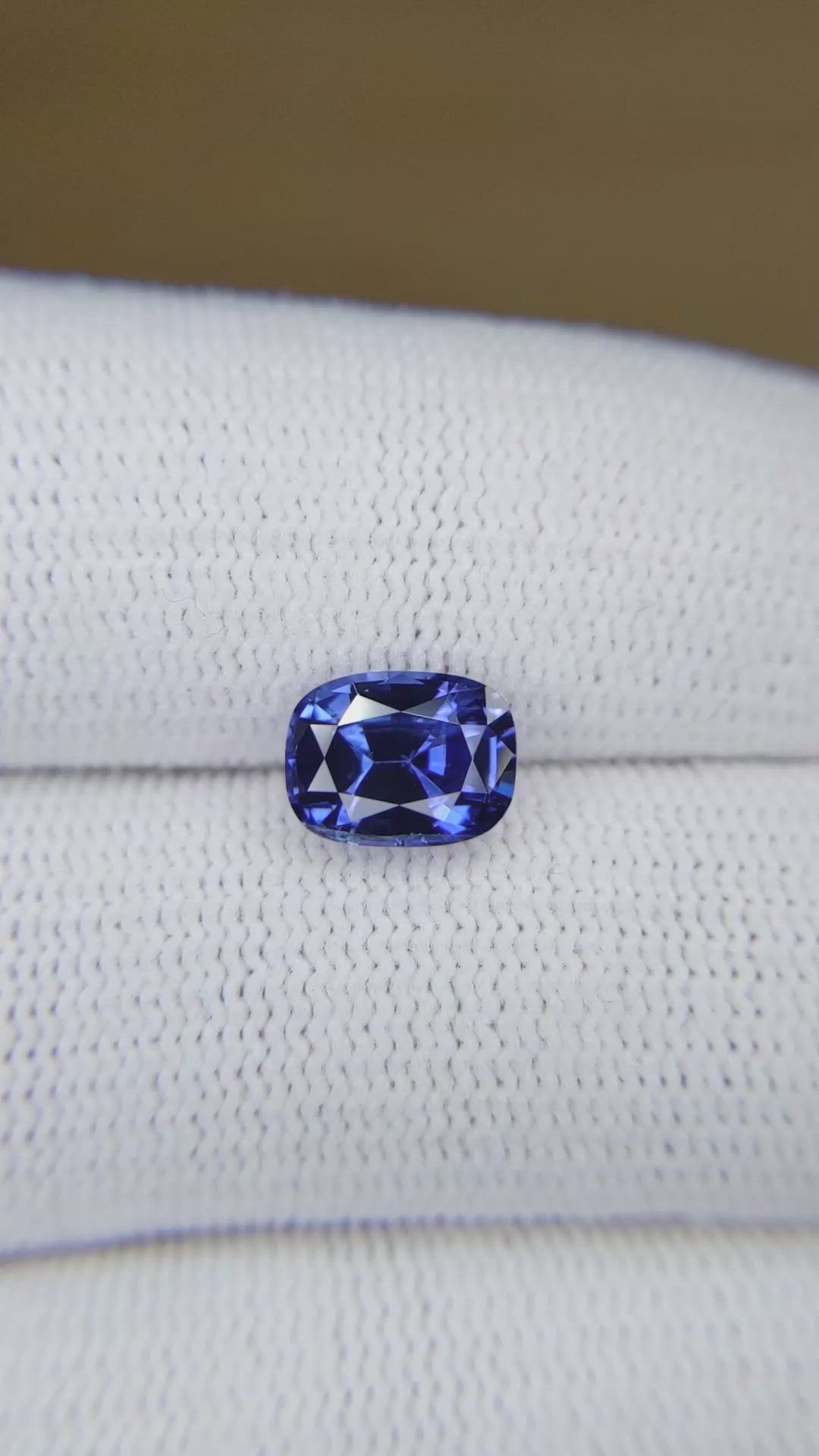 2.49 Ct. Blue Sapphire from Ceylon (Sri Lanka) Size Video