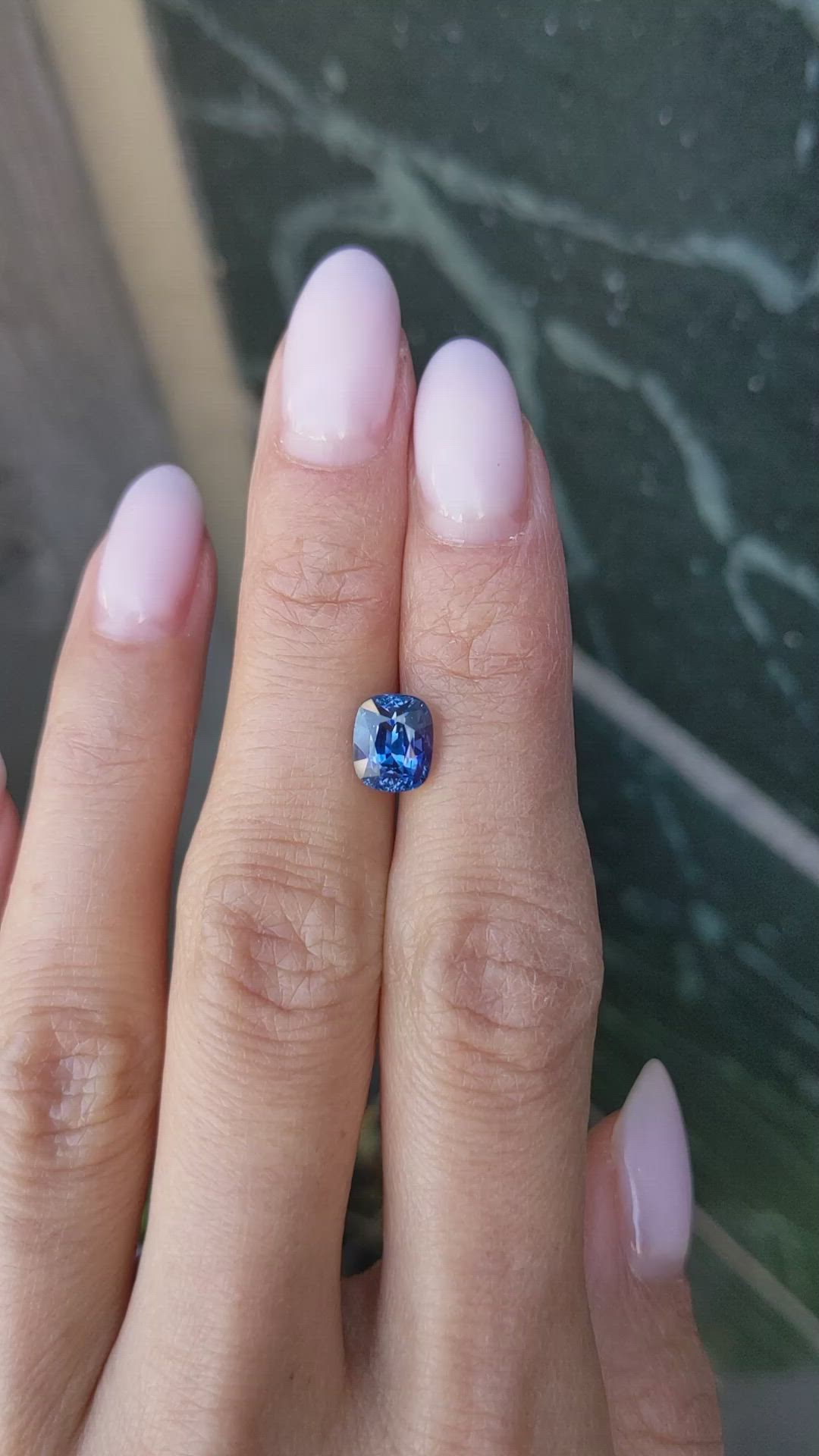 2.52 Ct. Blue Sapphire from Ceylon (Sri Lanka) Size Video