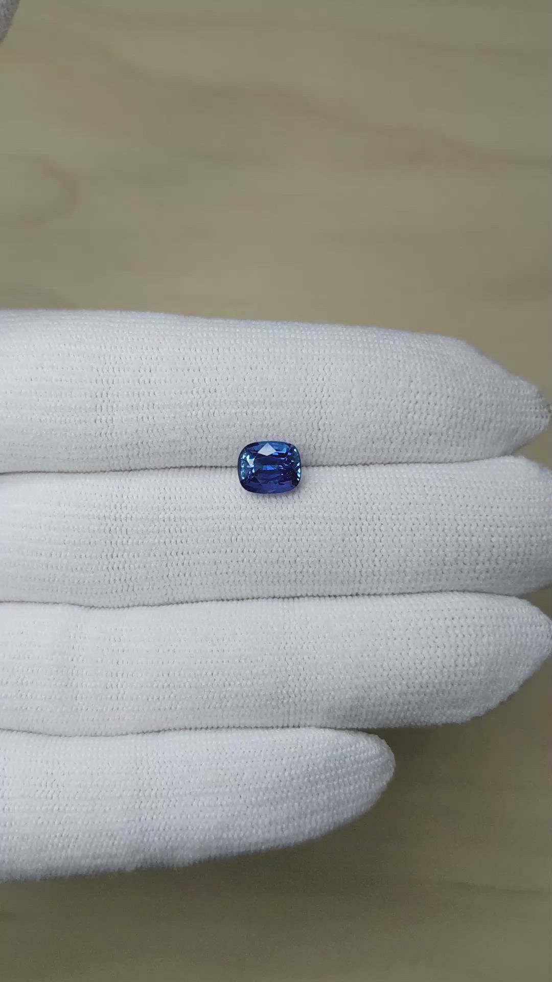 2.52 Ct. Blue Sapphire from Ceylon (Sri Lanka) Size Video