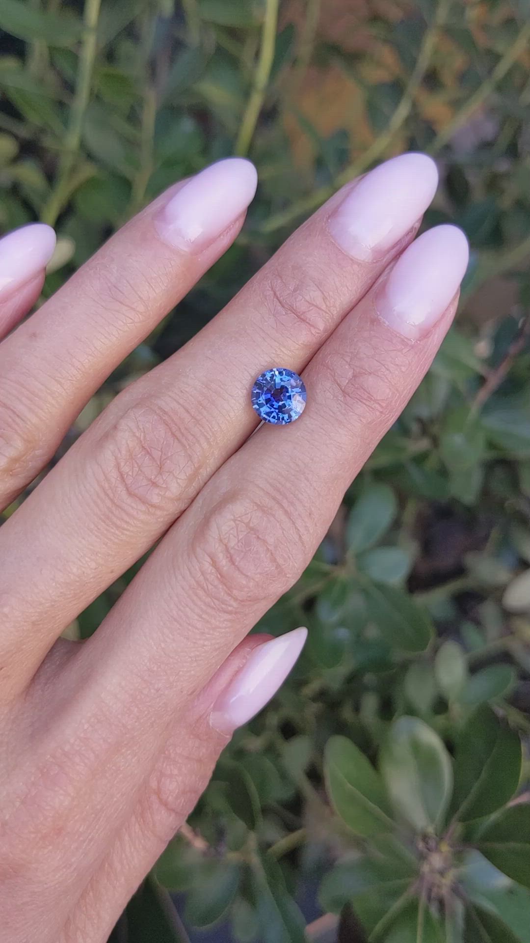 2.10 Ct. Blue Sapphire from Ceylon (Sri Lanka) Size Video