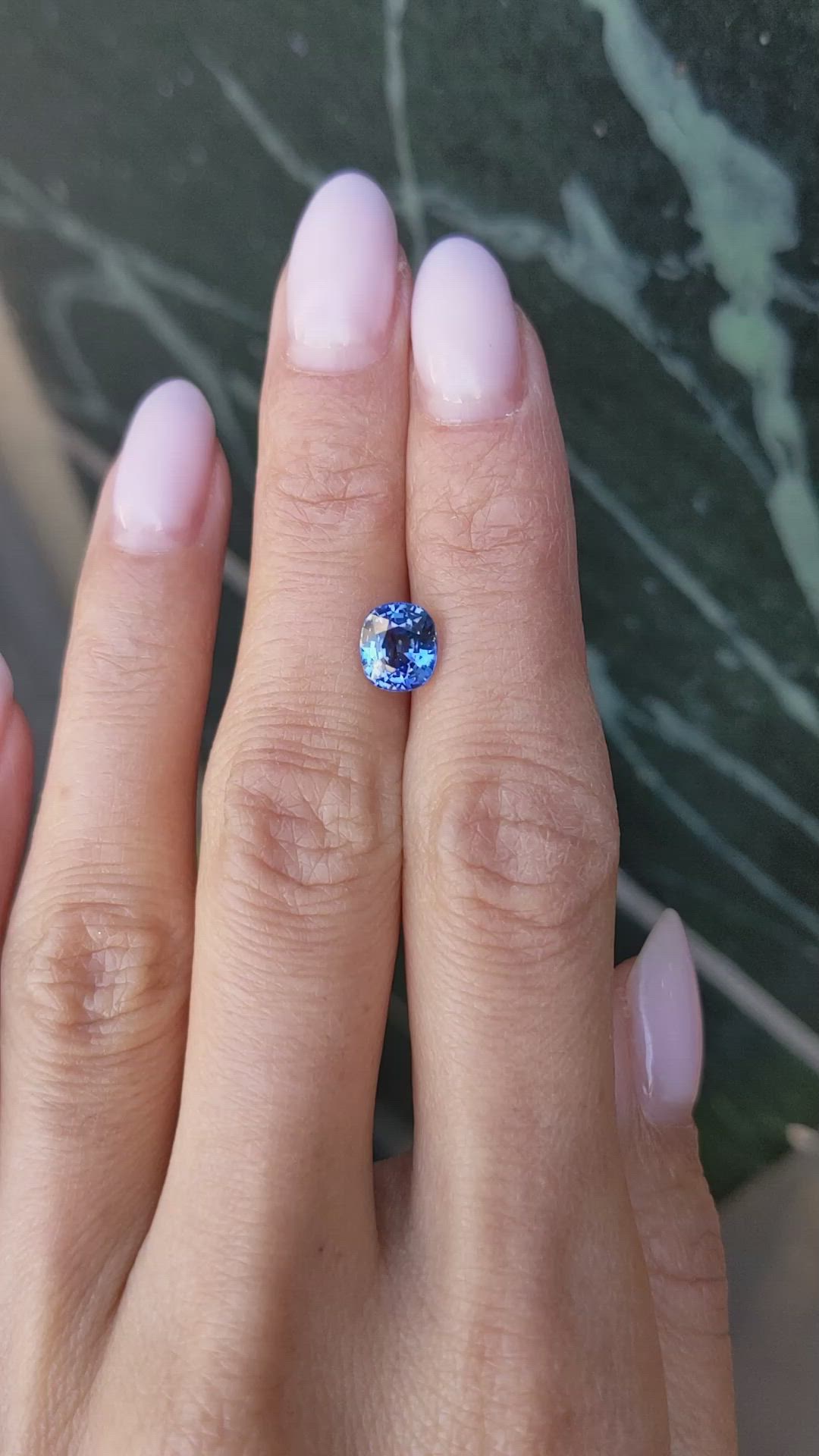 2.08 Ct. Blue Sapphire from Ceylon (Sri Lanka) Size Video