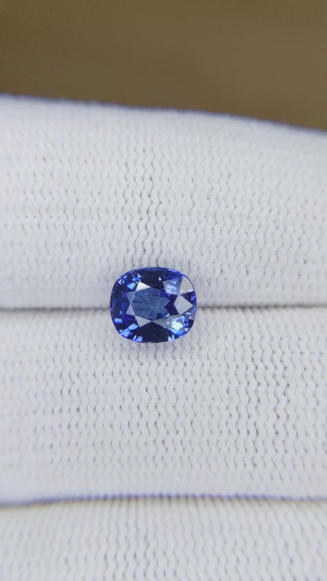 2.08 Ct. Blue Sapphire from Ceylon (Sri Lanka) Size Video