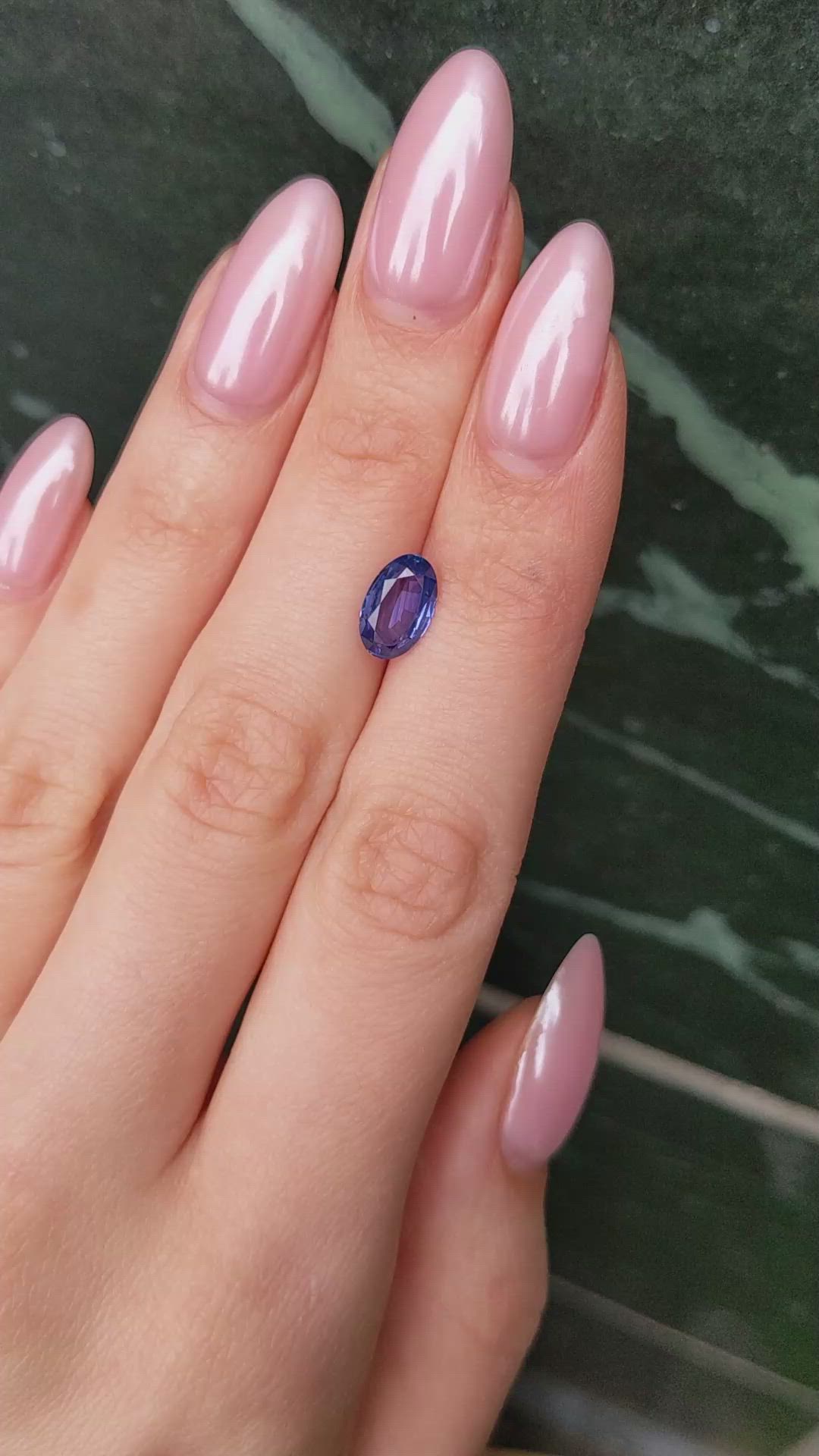 2.18 Ct. Blue Sapphire from Ceylon (Sri Lanka) Size Video