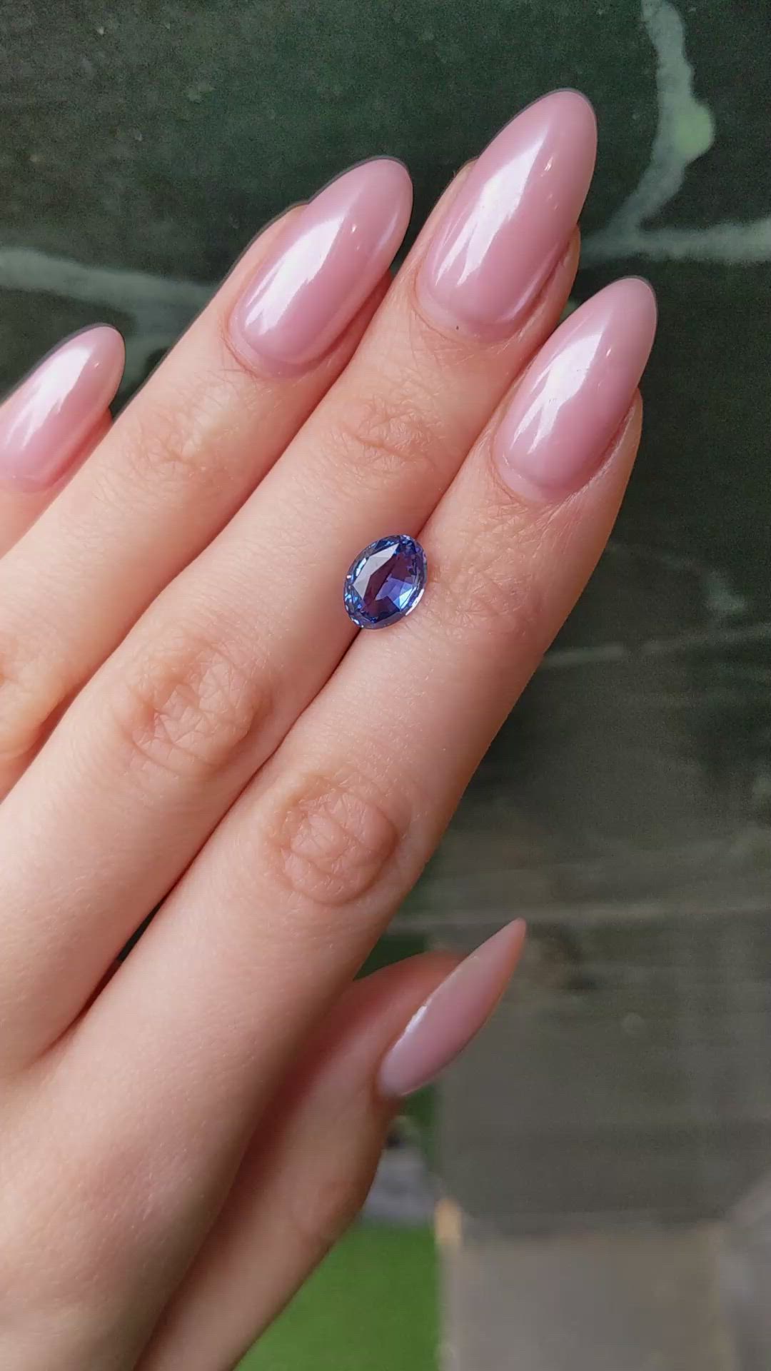 2.38 Ct. Blue Sapphire from Ceylon (Sri Lanka) Size Video