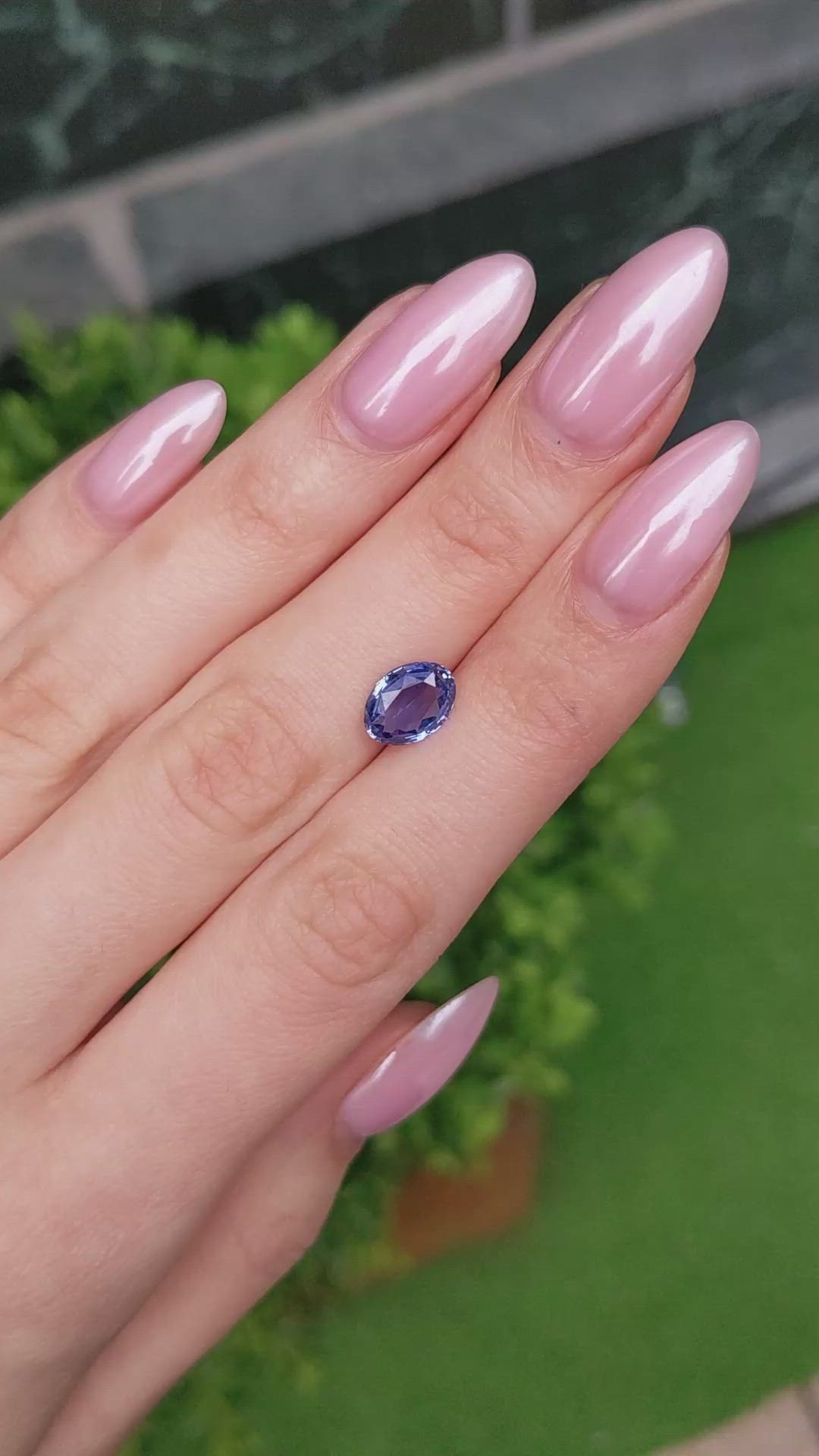 2.38 Ct. Blue Sapphire from Ceylon (Sri Lanka) Size Video