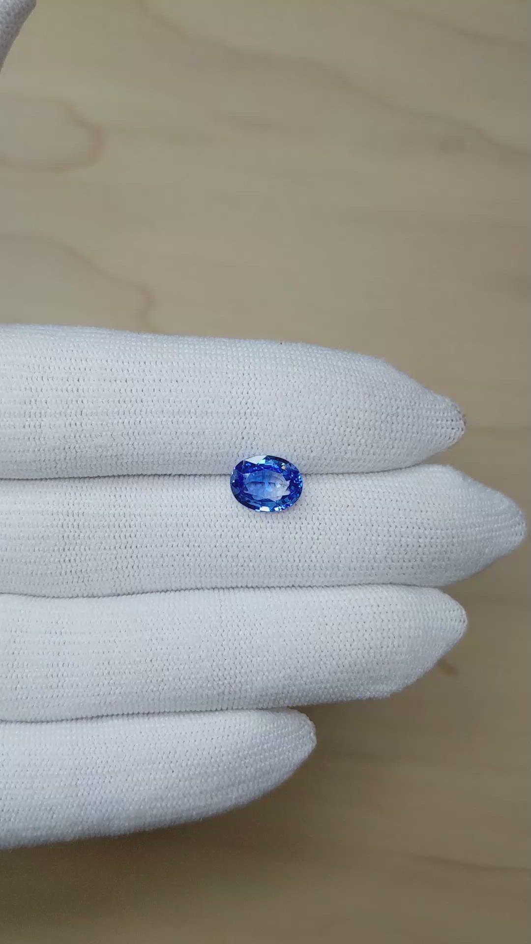 2.62 Ct. Blue Sapphire from Ceylon (Sri Lanka) Size Video