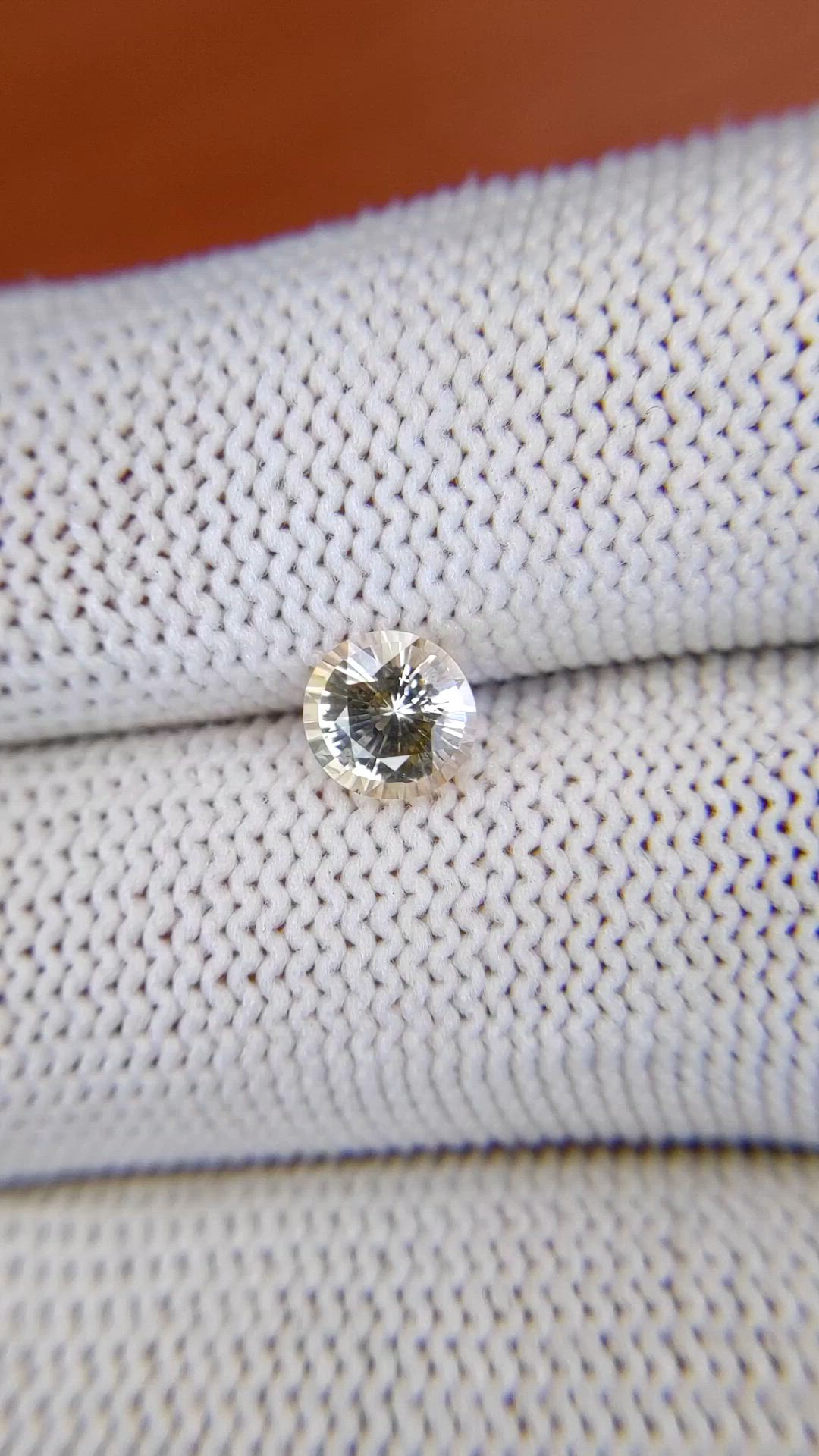 0.96 Ct. Yellow Sapphire from Ceylon (Sri Lanka) Size Video