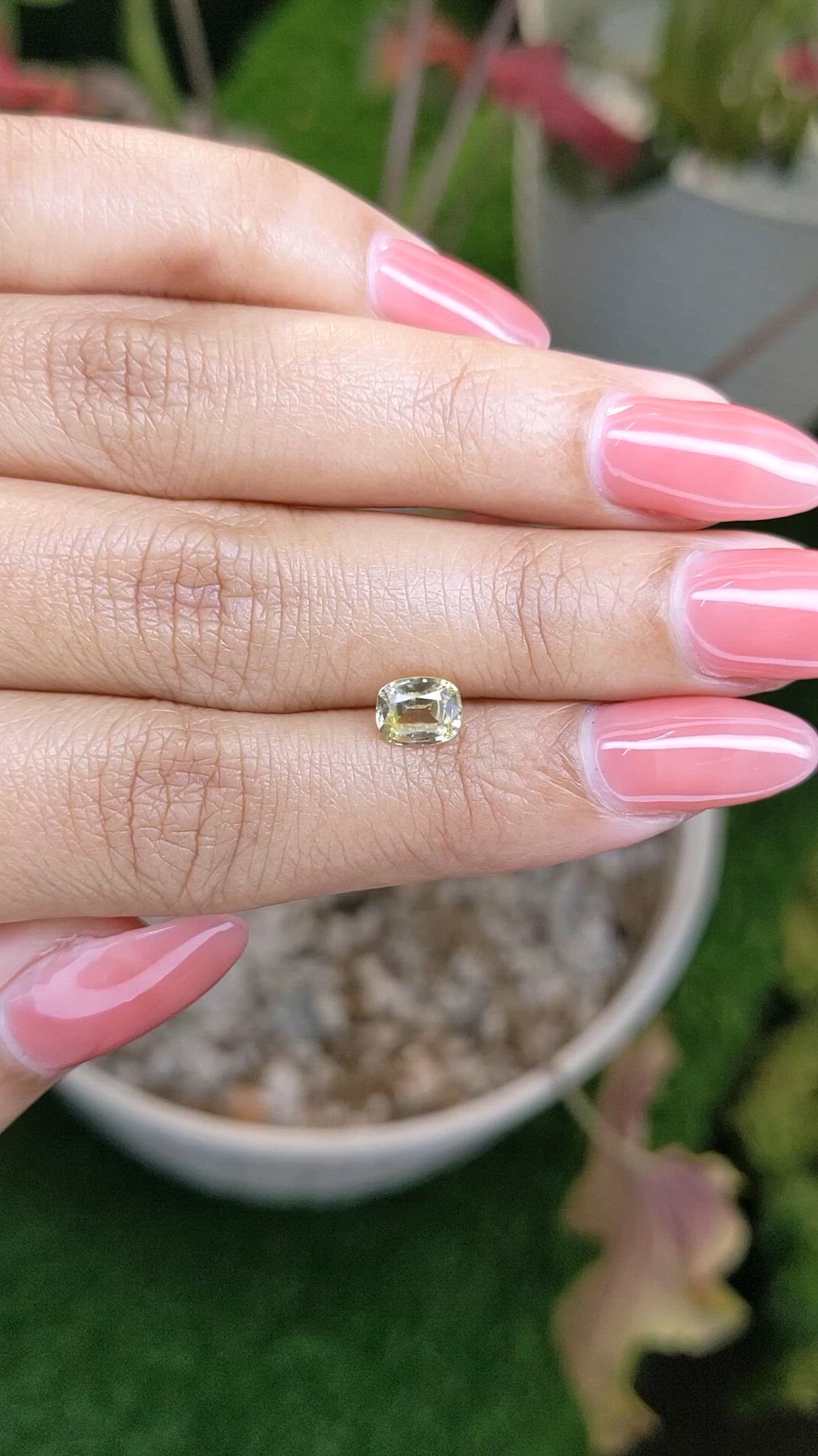 1.30 Ct. Yellow Sapphire from Ceylon (Sri Lanka) Size Video