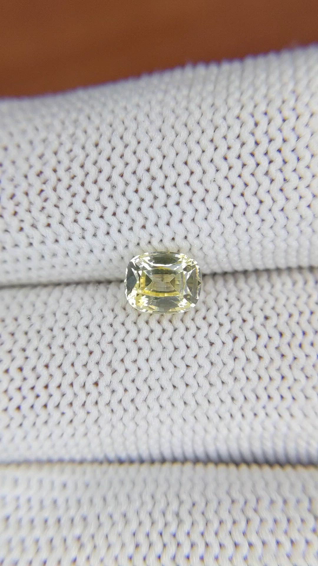 1.30 Ct. Yellow Sapphire from Ceylon (Sri Lanka) Size Video