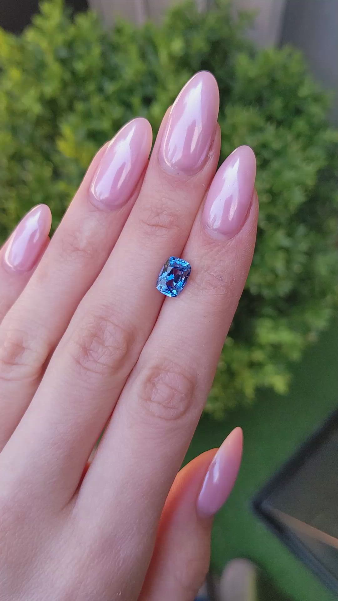 2.72 Ct. Blue Sapphire from Ceylon (Sri Lanka) Size Video