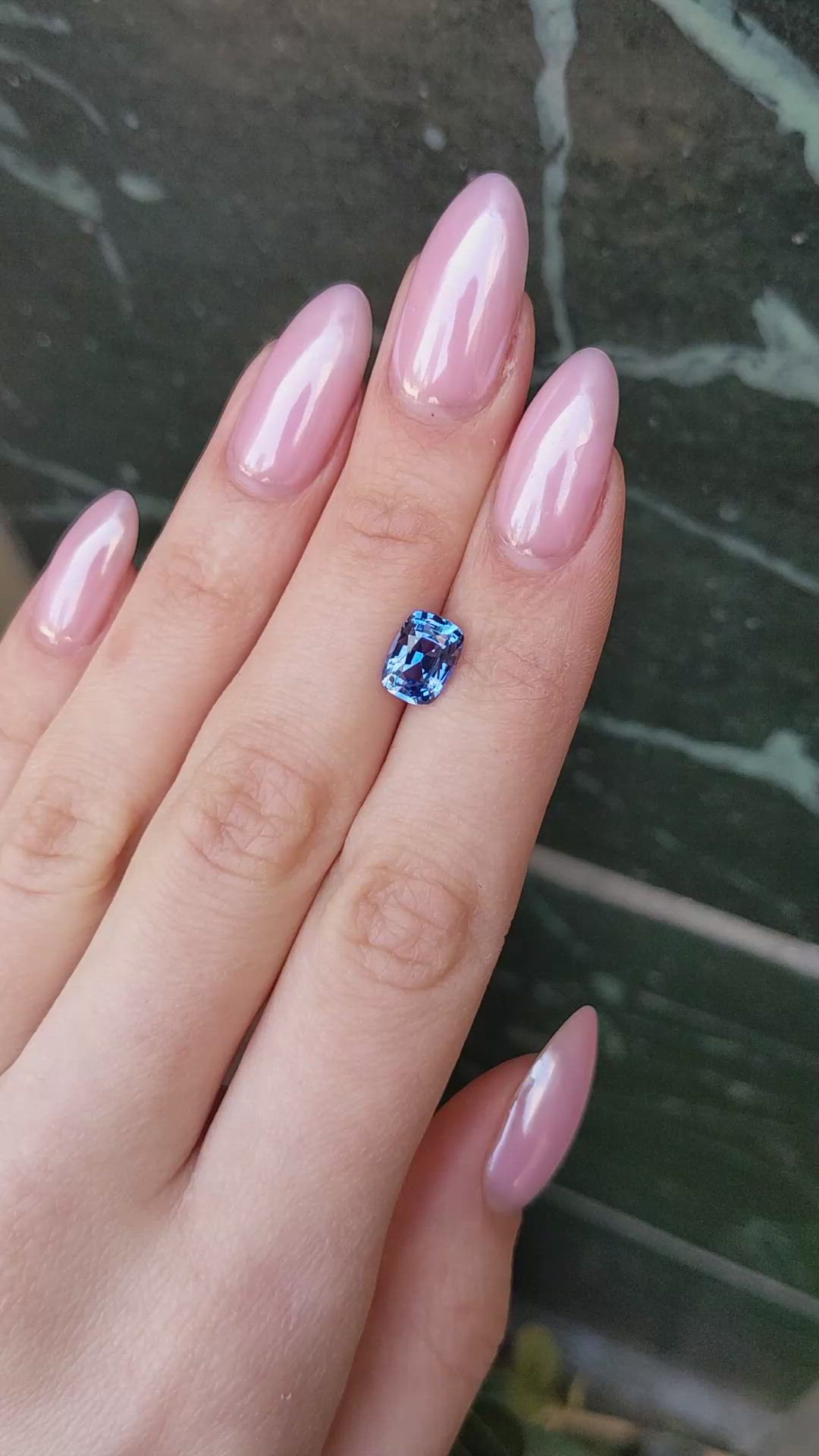 2.72 Ct. Blue Sapphire from Ceylon (Sri Lanka) Size Video