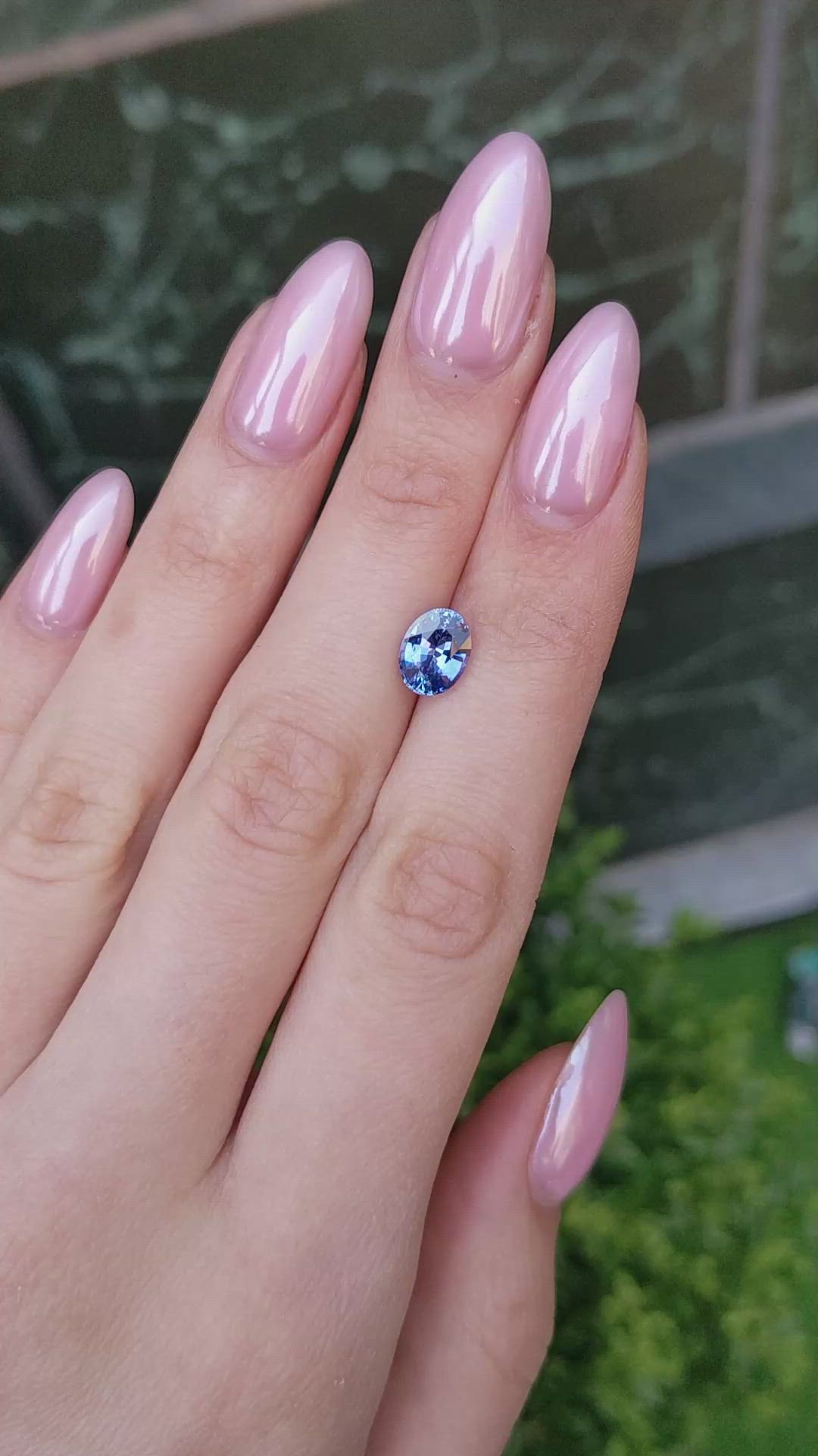 2.11 Ct. Blue Sapphire from Ceylon (Sri Lanka) Size Video