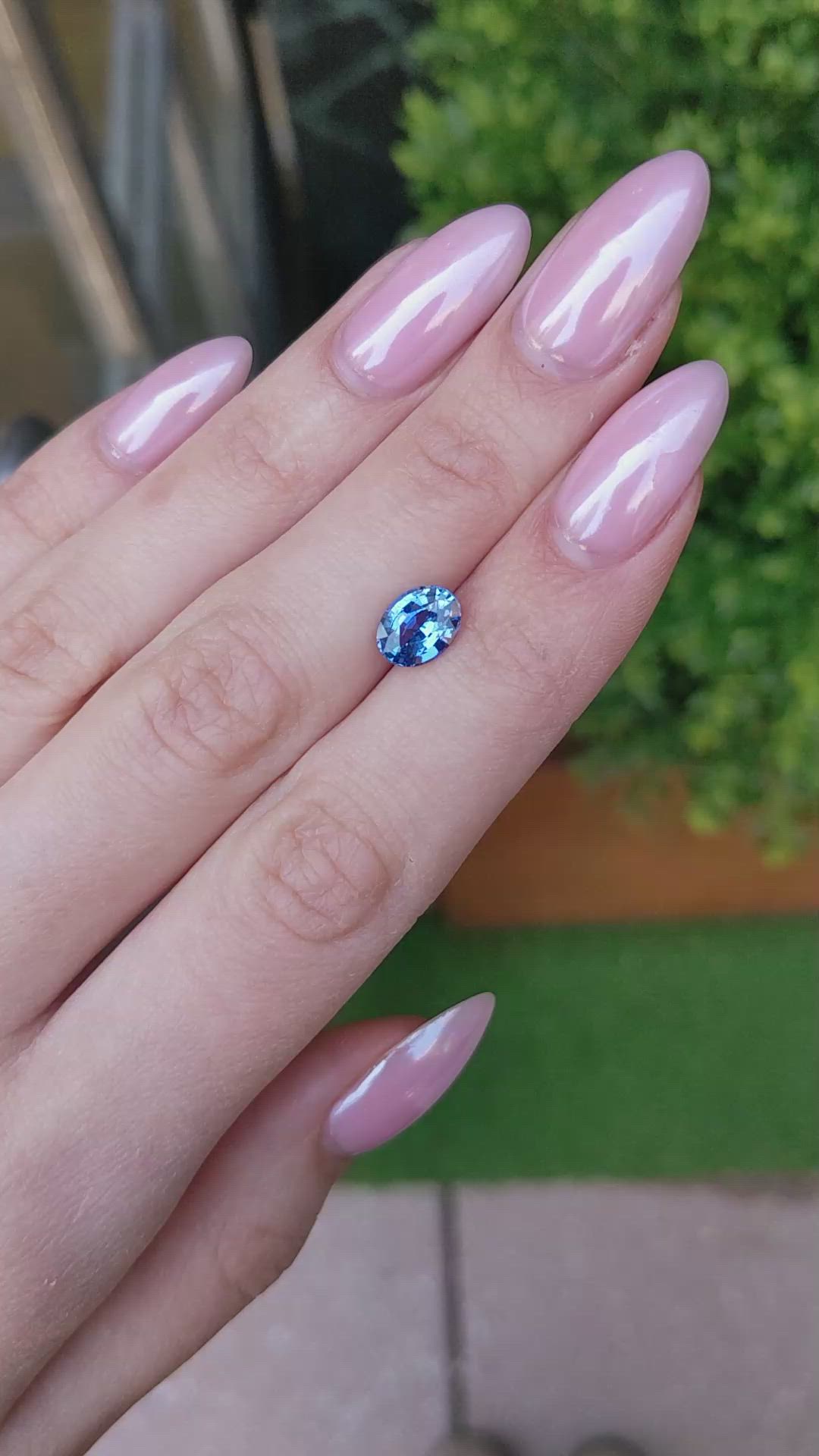 1.81 Ct. Blue Sapphire from Ceylon (Sri Lanka) Size Video