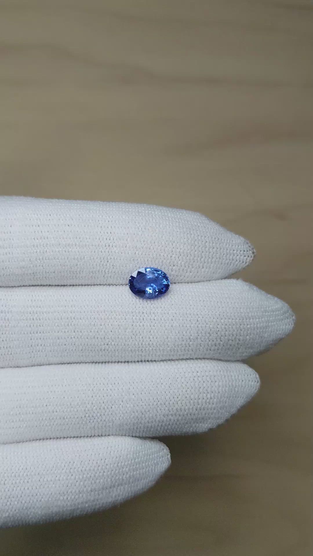 1.81 Ct. Blue Sapphire from Ceylon (Sri Lanka) Size Video