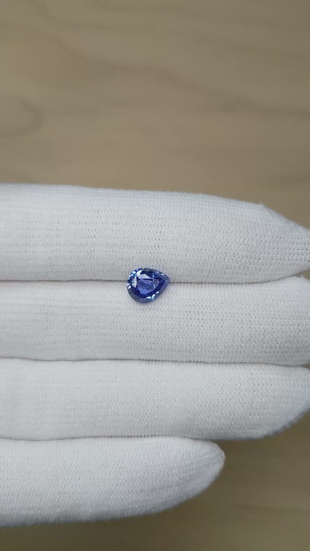 2.14 Ct. Blue Sapphire from Ceylon (Sri Lanka) Size Video