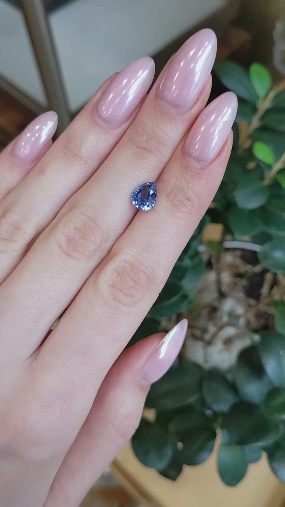 2.14 Ct. Blue Sapphire from Ceylon (Sri Lanka) Size Video