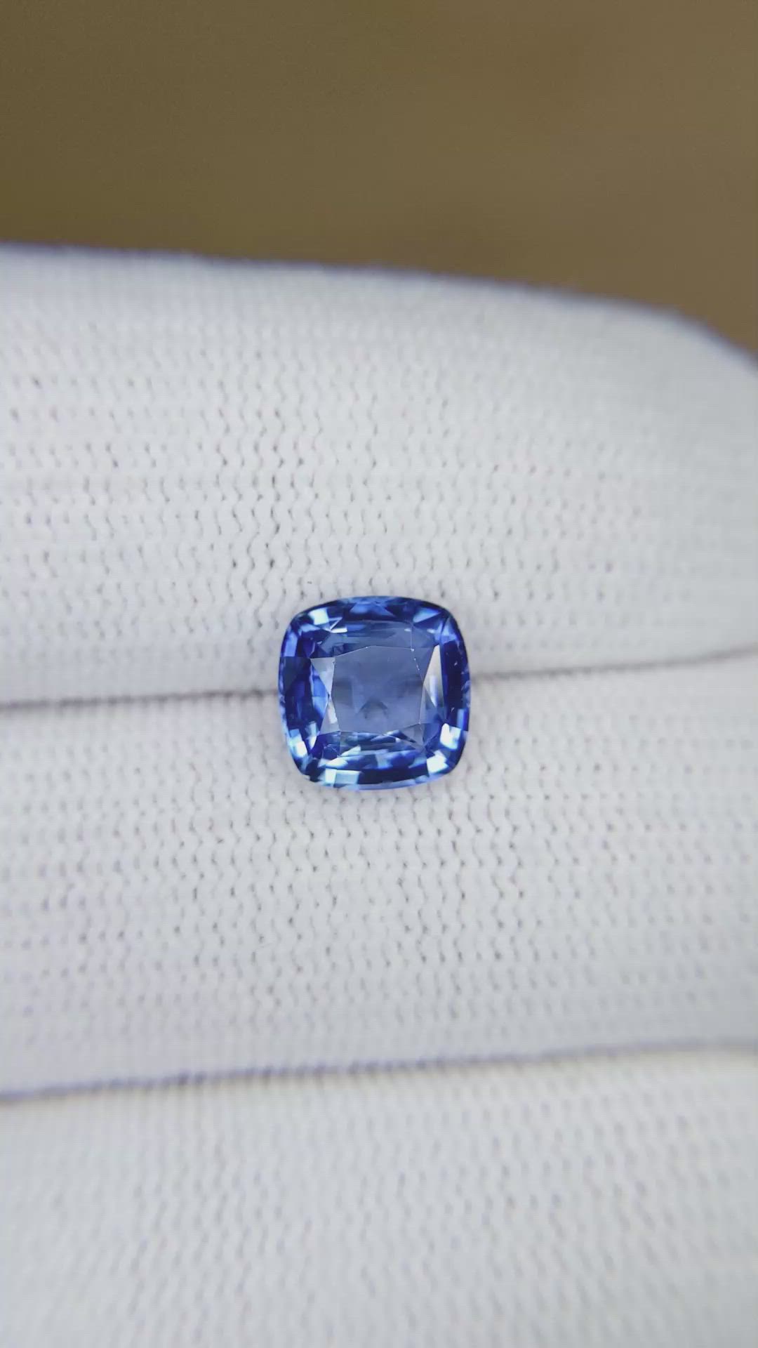 2.45 Ct. Blue Sapphire from Ceylon (Sri Lanka) Size Video