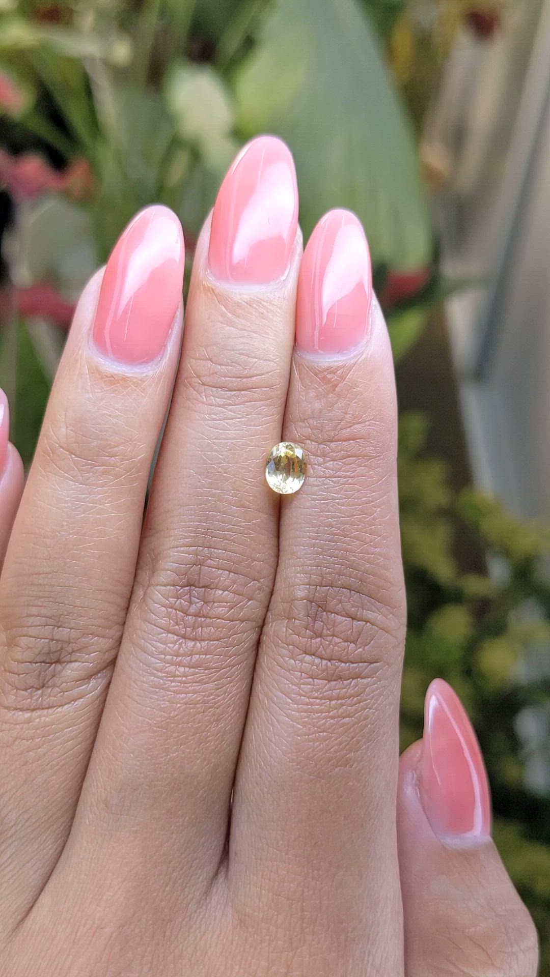 0.78 Ct. Yellow Sapphire from Ceylon (Sri Lanka) Size Video