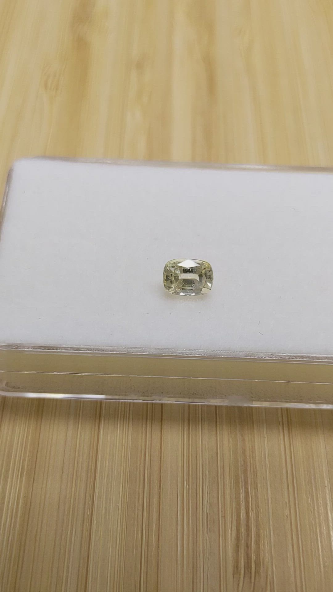 0.98 Ct. Yellow Sapphire from Ceylon (Sri Lanka) Size Video