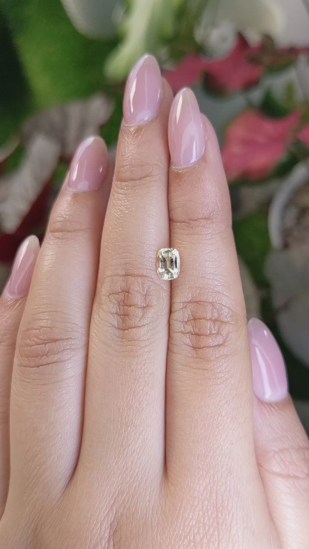 0.98 Ct. Yellow Sapphire from Ceylon (Sri Lanka) Size Video