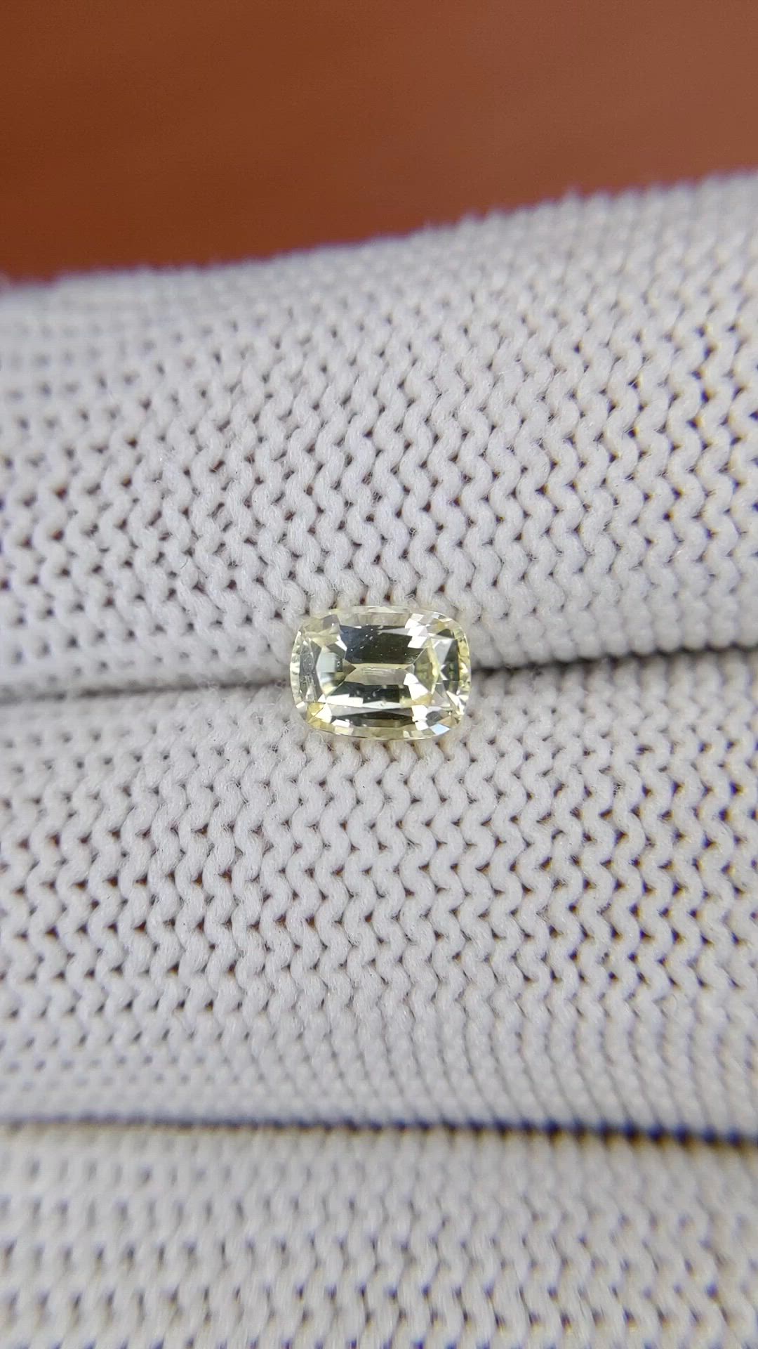 0.98 Ct. Yellow Sapphire from Ceylon (Sri Lanka) Size Video