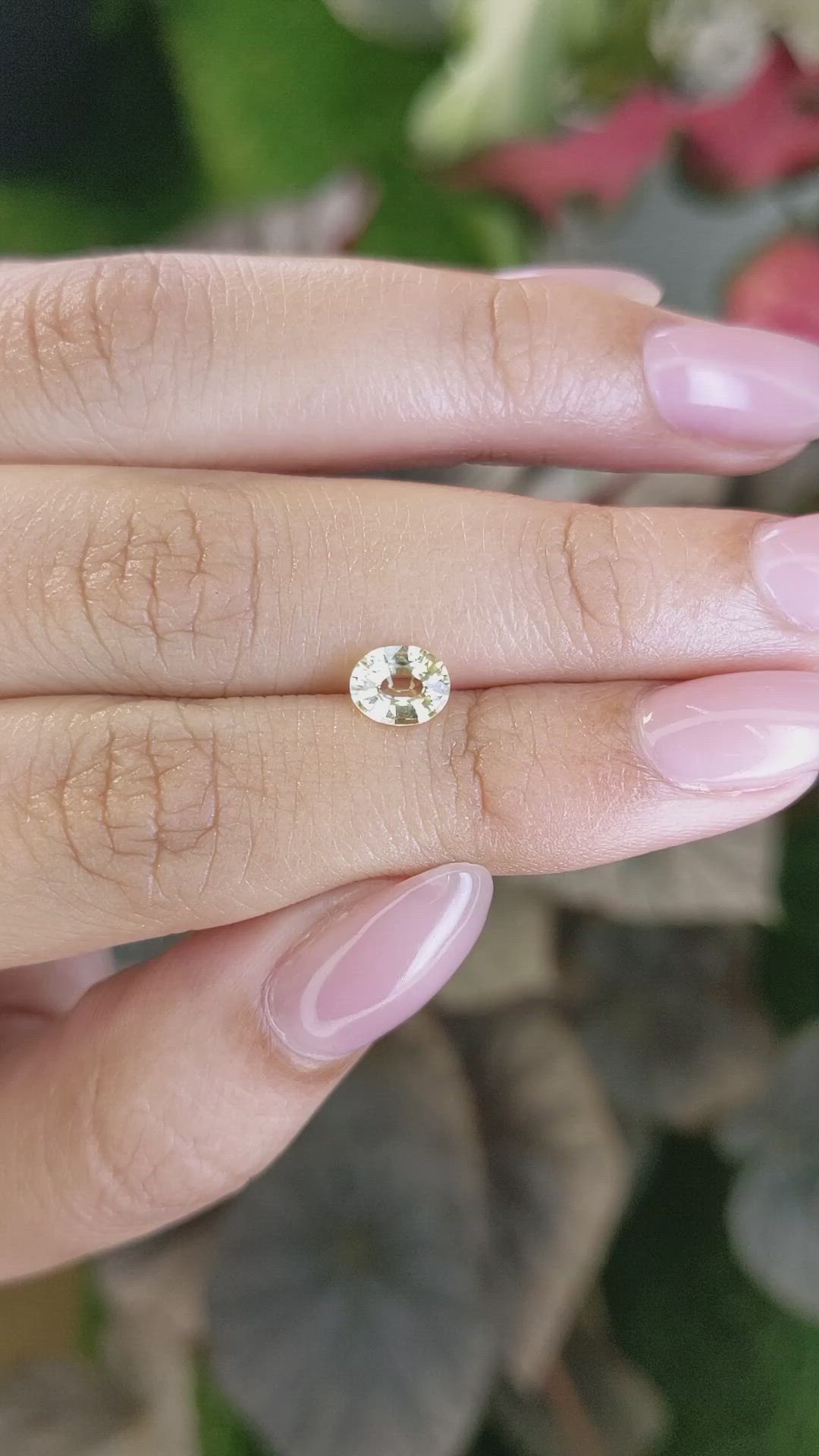 0.76 Ct. Yellow Sapphire from Ceylon (Sri Lanka) Size Video