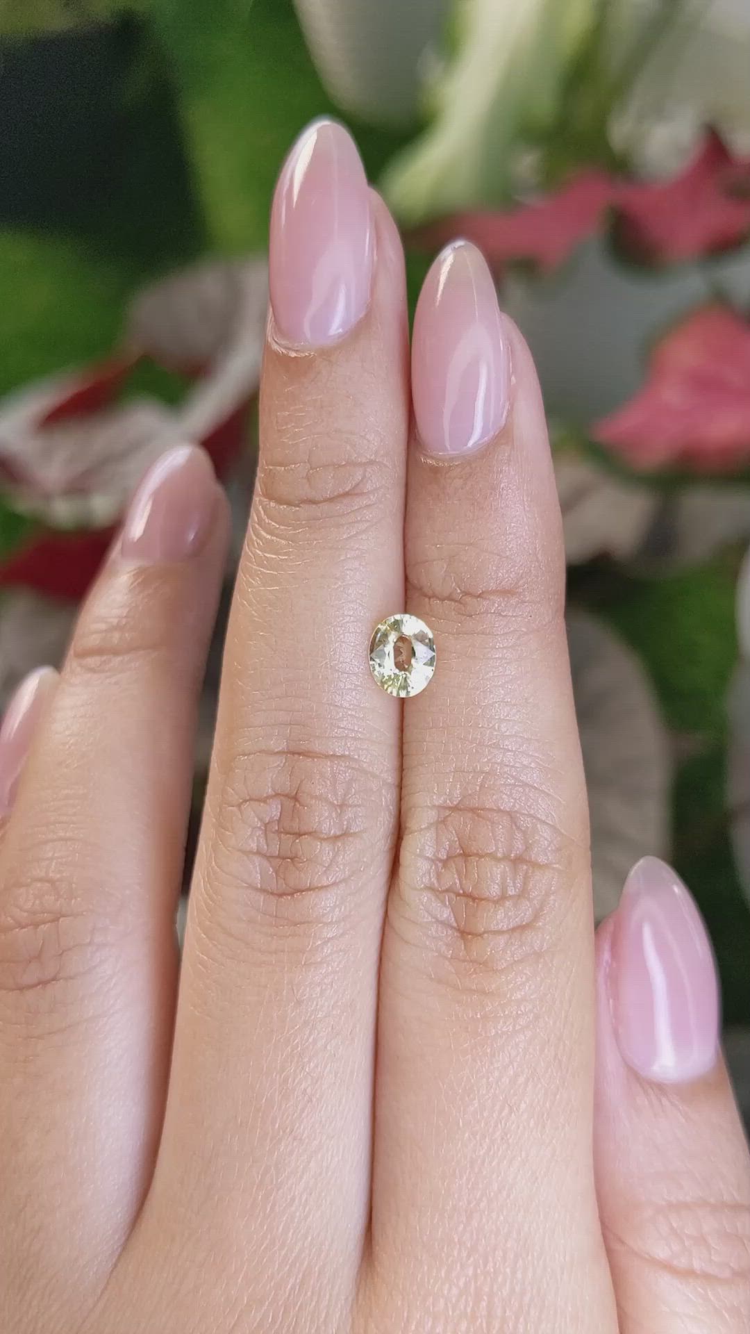0.76 Ct. Yellow Sapphire from Ceylon (Sri Lanka) Size Video