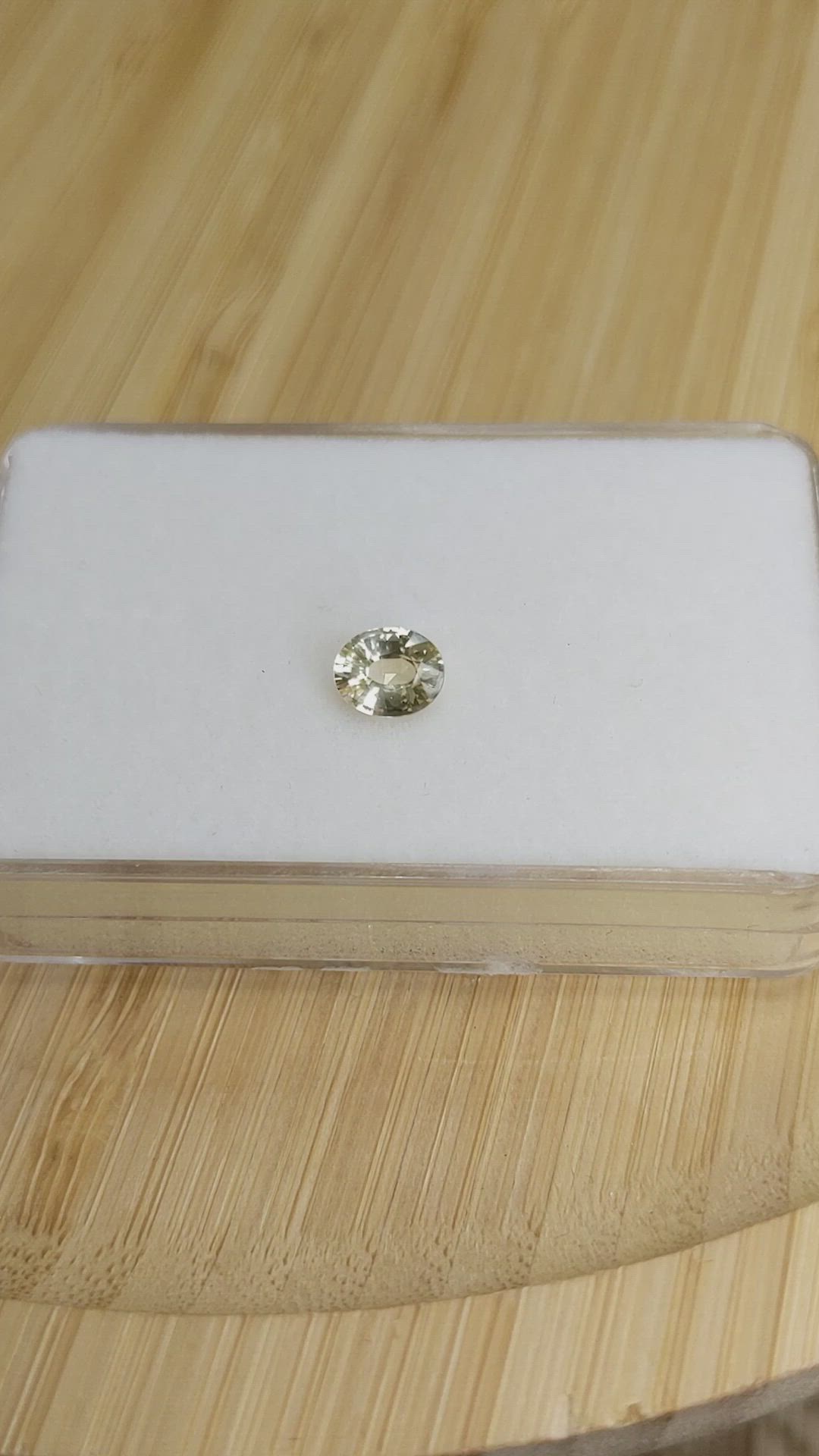 0.76 Ct. Yellow Sapphire from Ceylon (Sri Lanka) Size Video