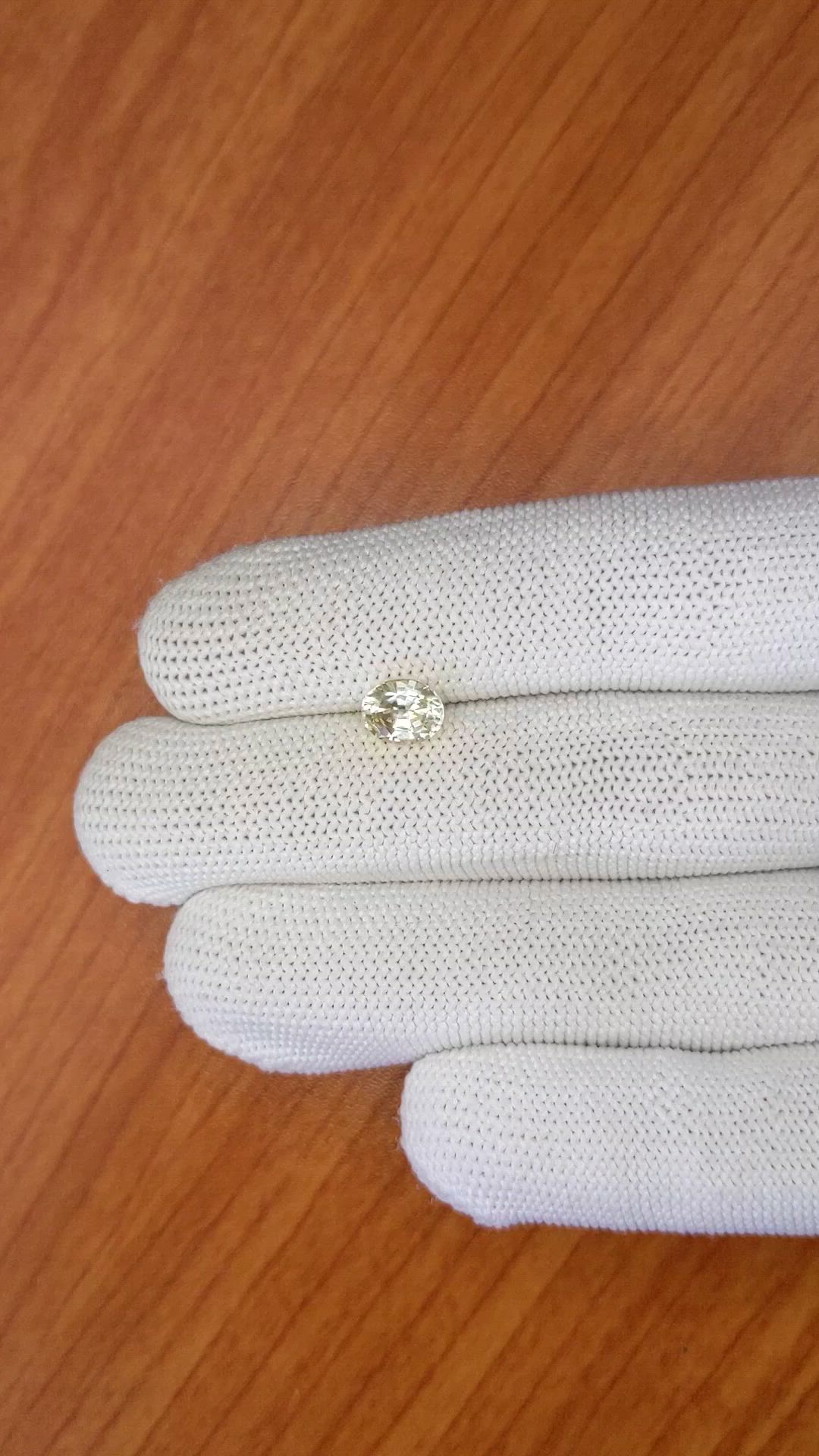 1.50 Ct. Yellow Sapphire from Ceylon (Sri Lanka) Size Video