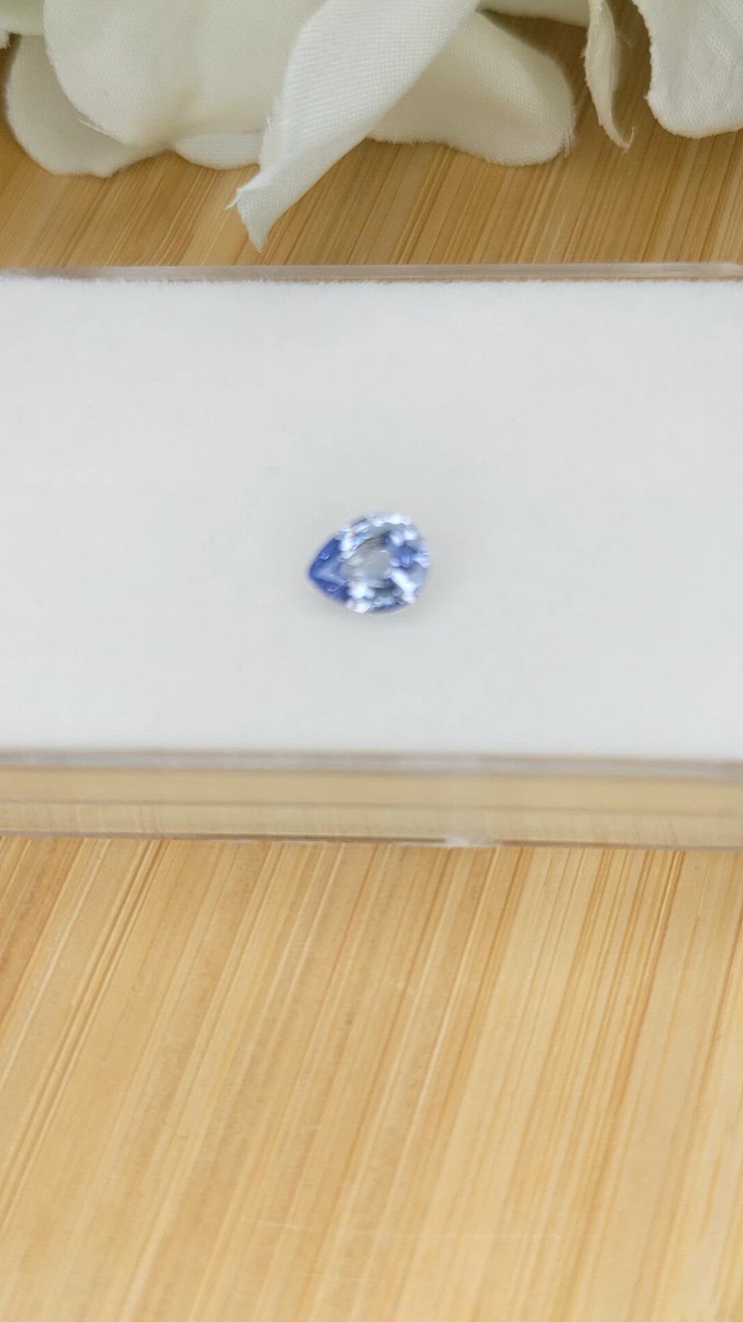 0.77 Ct. Blue Sapphire from Ceylon (Sri Lanka) Size Video