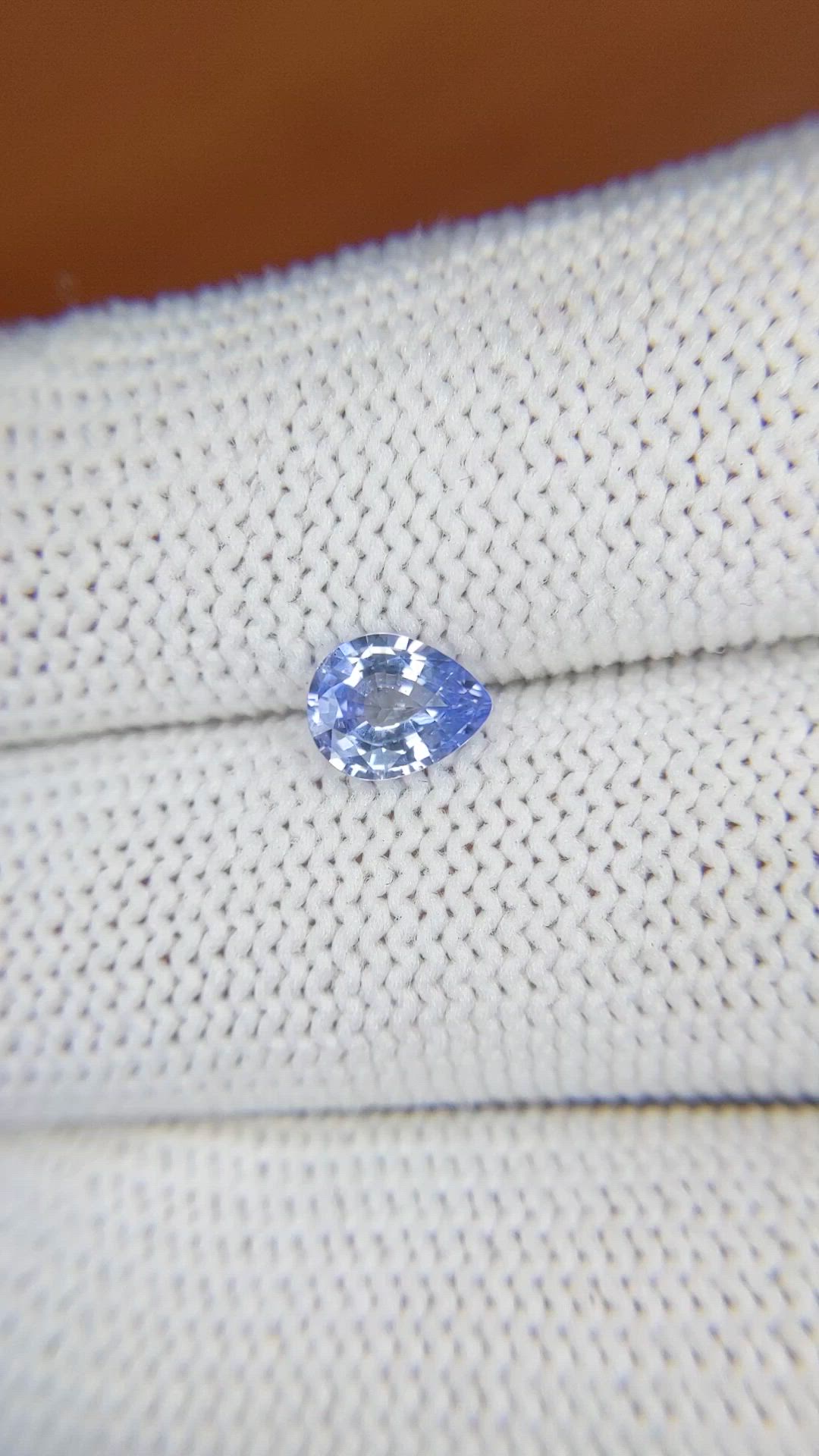 0.77 Ct. Blue Sapphire from Ceylon (Sri Lanka) Size Video