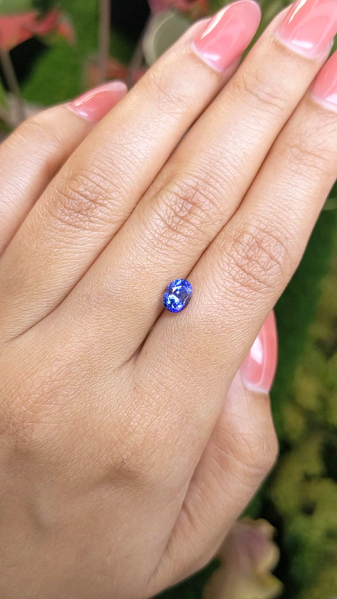 1.44 Ct. Blue Sapphire from Ceylon (Sri Lanka) Size Video