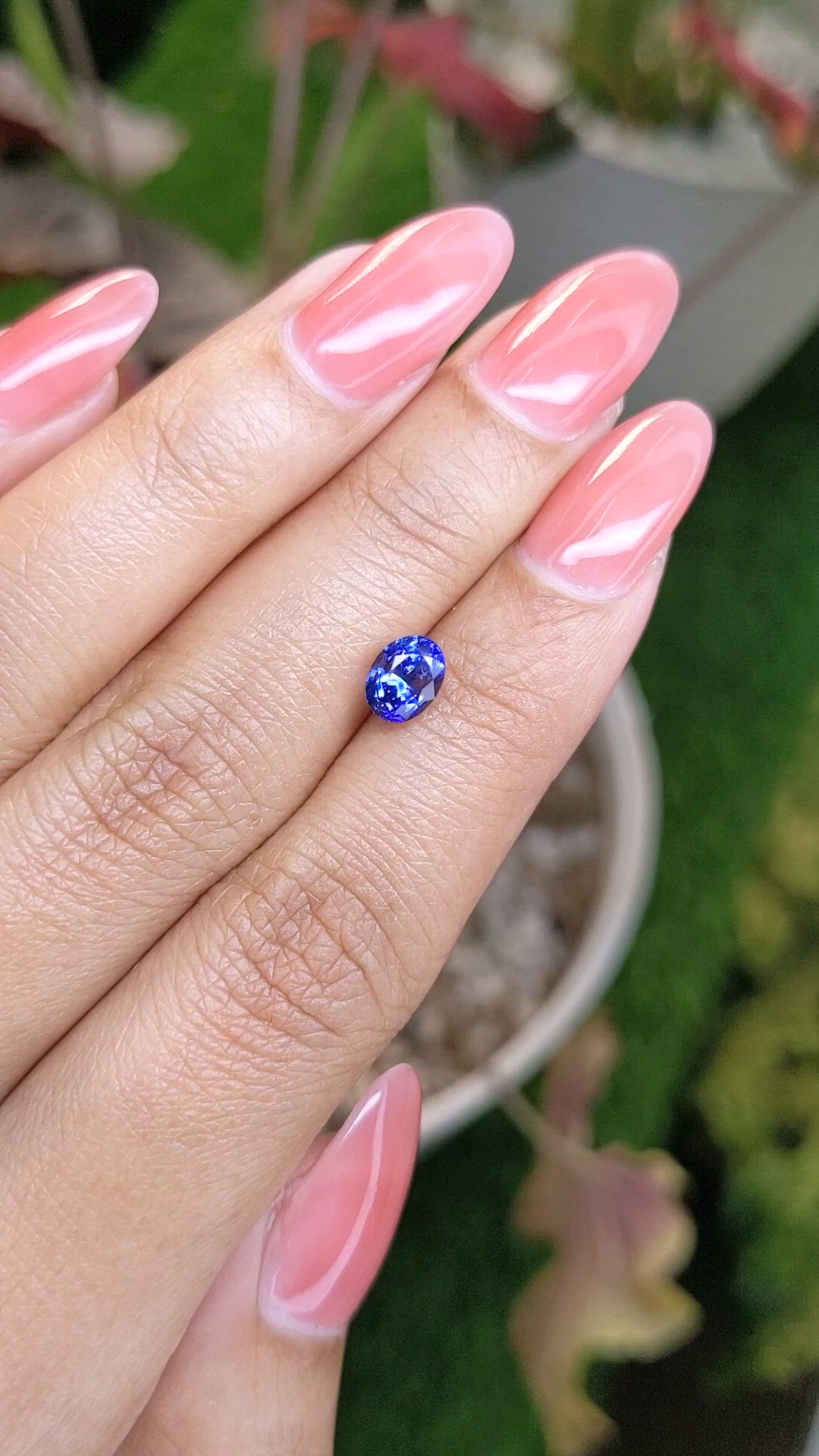 1.44 Ct. Blue Sapphire from Ceylon (Sri Lanka) Size Video