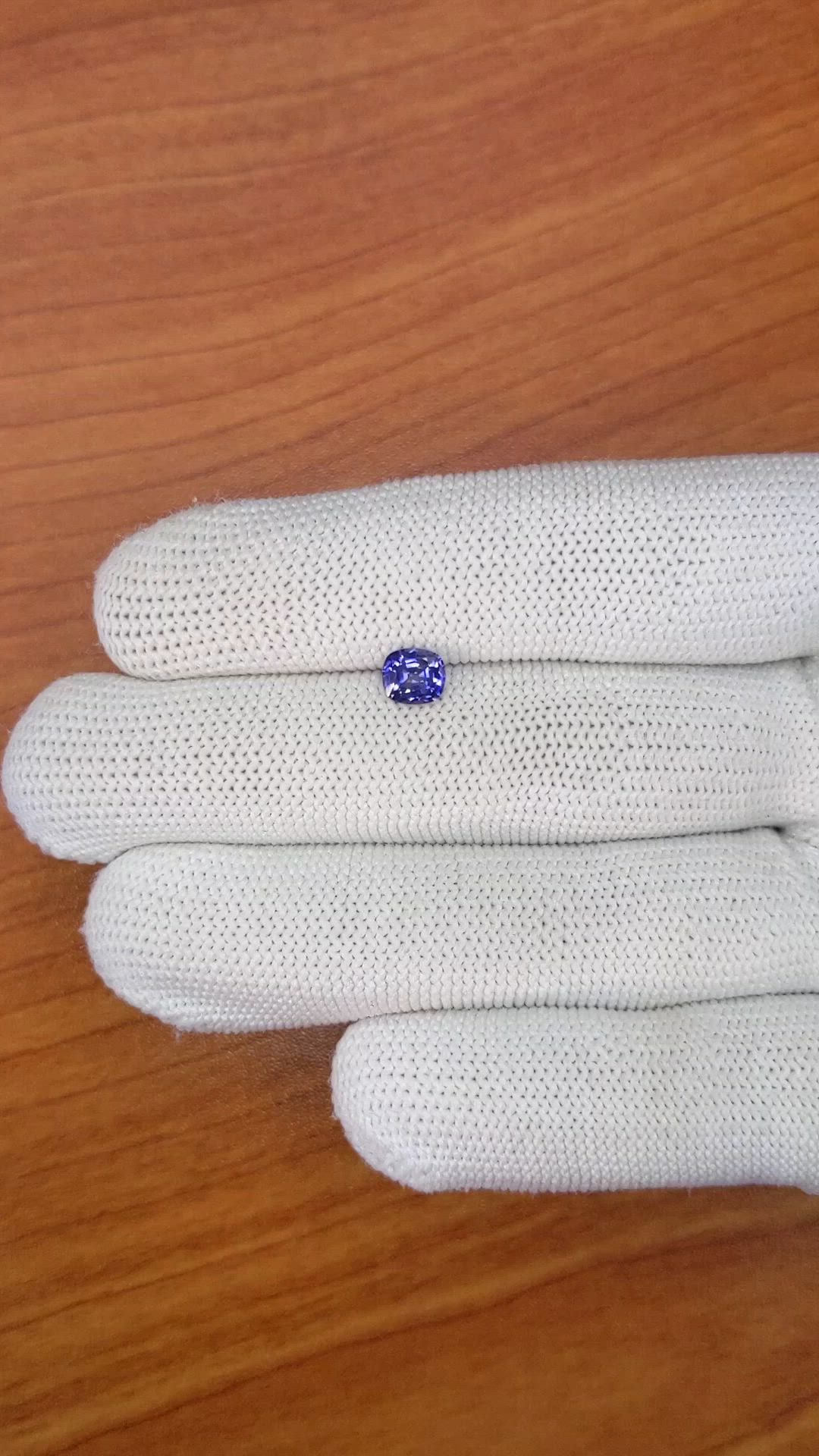 0.81 Ct. Violet Sapphire from Ceylon (Sri Lanka) Size Video