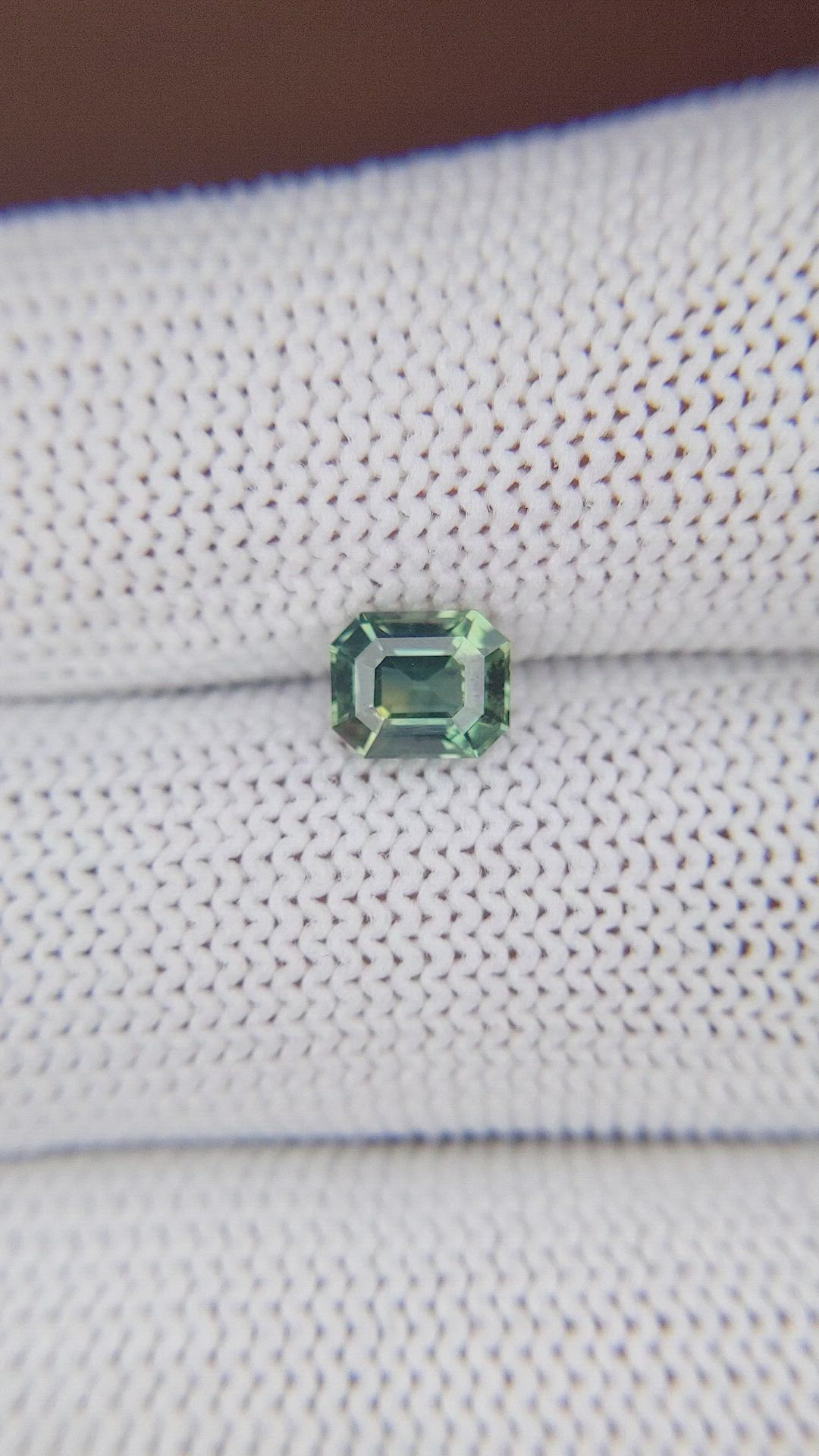 1.16 Ct. Bluish Green Sapphire from Madagascar Size Video