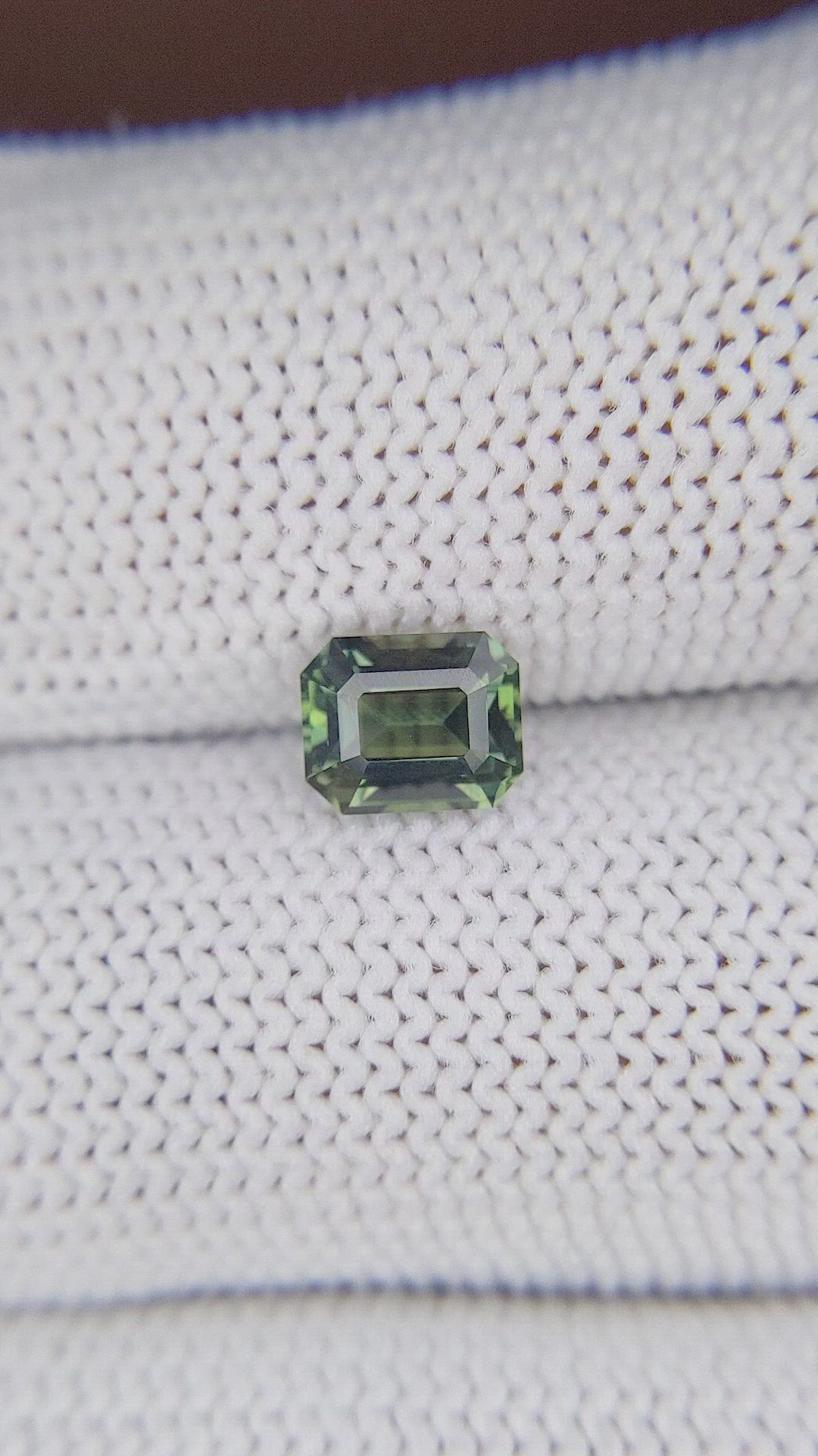 1.15 Ct. Green Sapphire from Madagascar Size Video