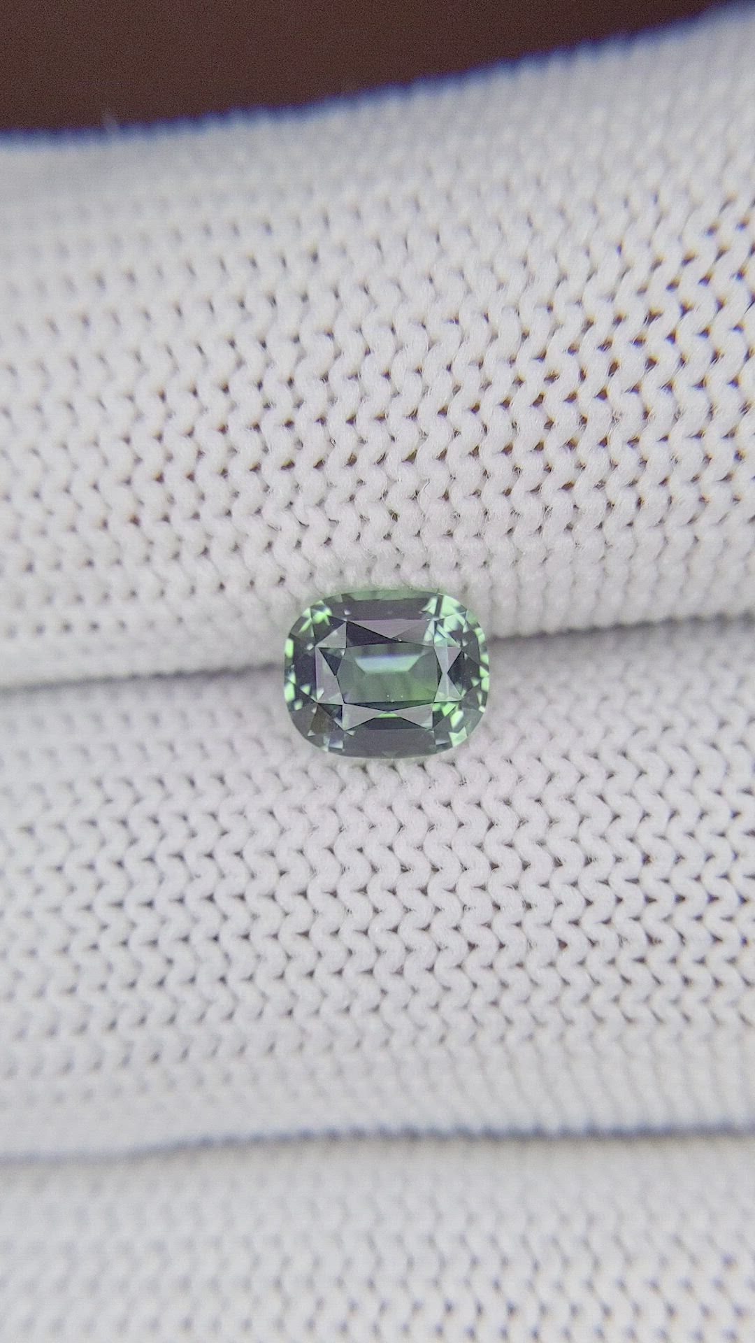 1.19 Ct. Yellowish Green Sapphire from Madagascar Size Video