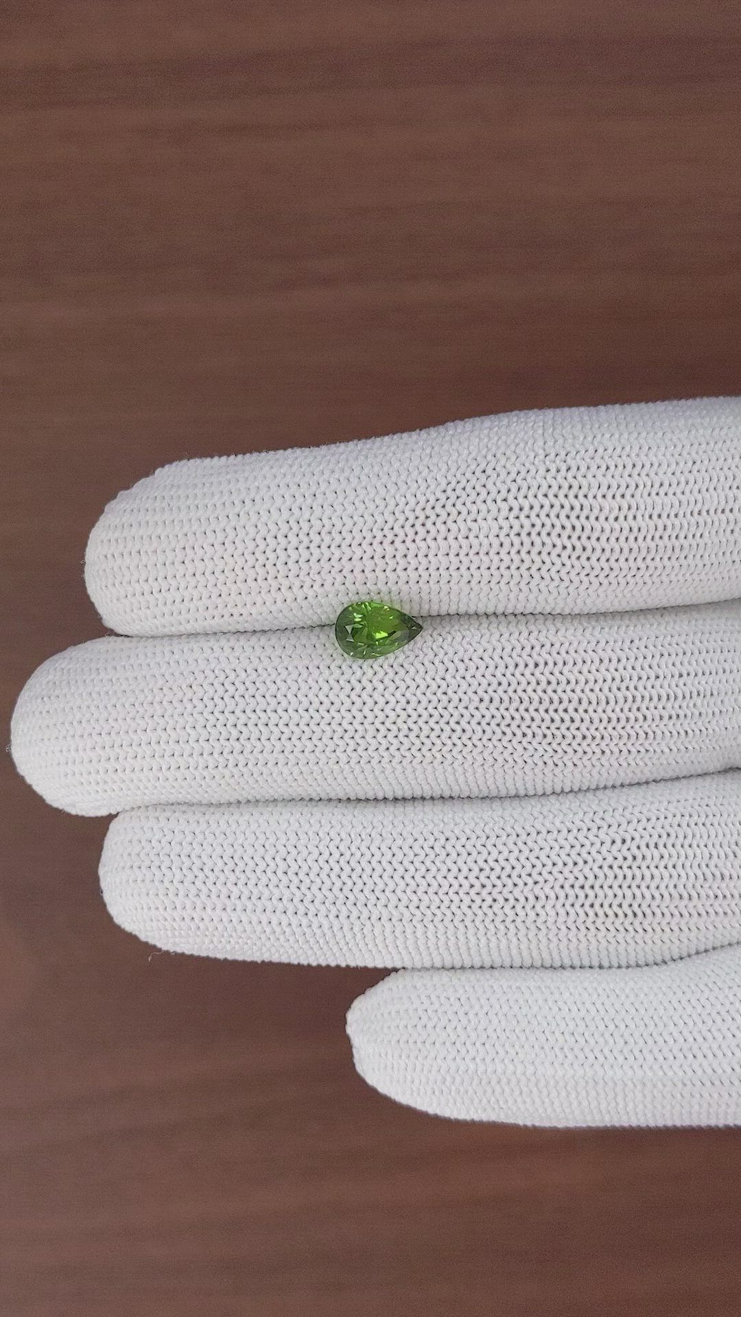 1.43 Ct. Green Sapphire from Madagascar Size Video