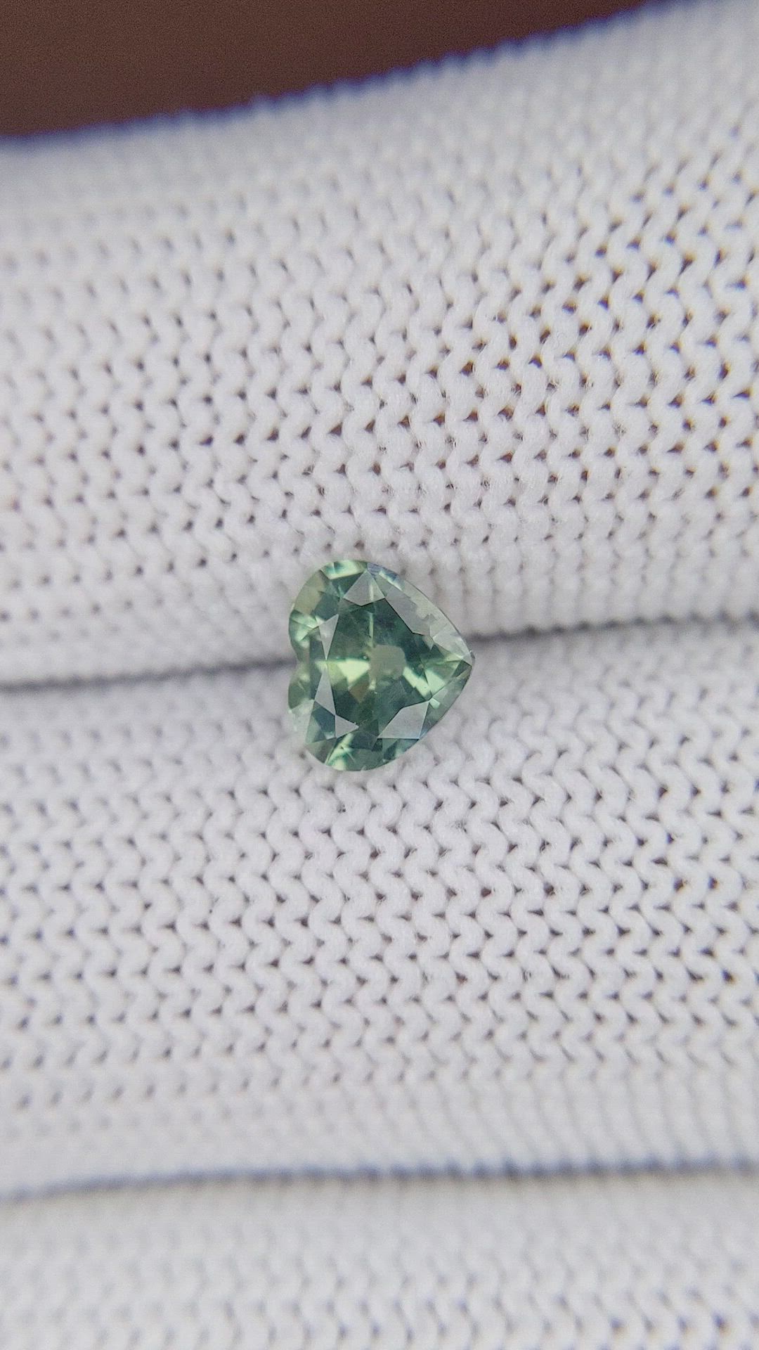1.00 Ct. Bluish Green Sapphire from Madagascar Size Video