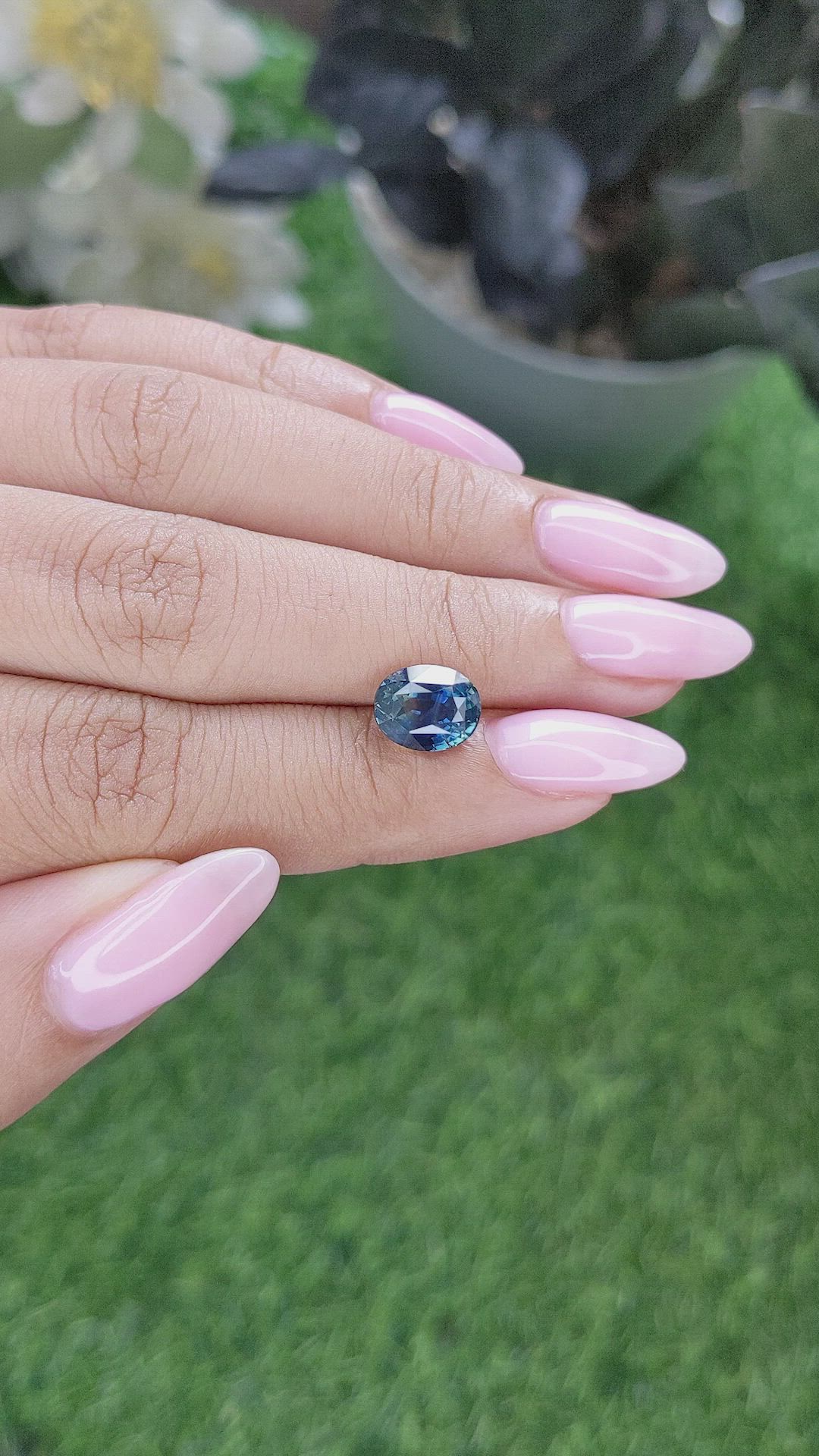 3.00 Ct. Bi Color Sapphire from Madagascar Size Video