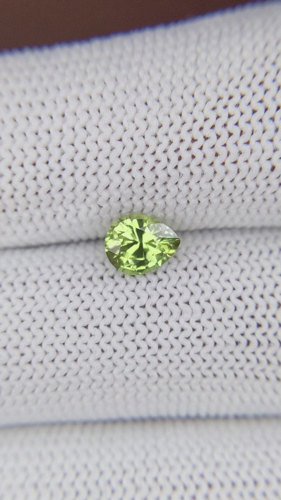 0.83 Ct. Yellowish Green Sapphire from Madagascar Size Video