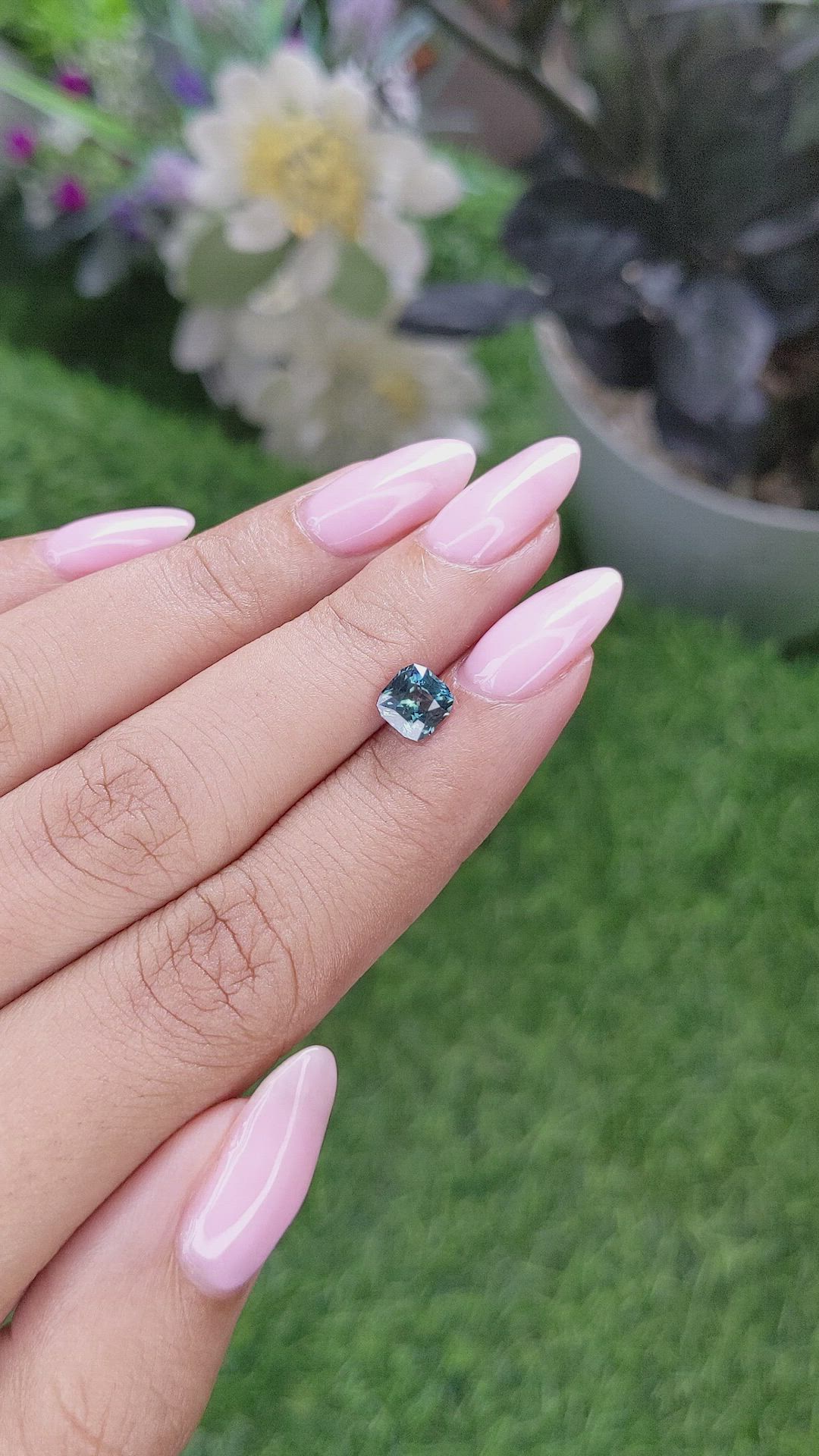 1.12 Ct. Bi Color Sapphire from Madagascar Size Video