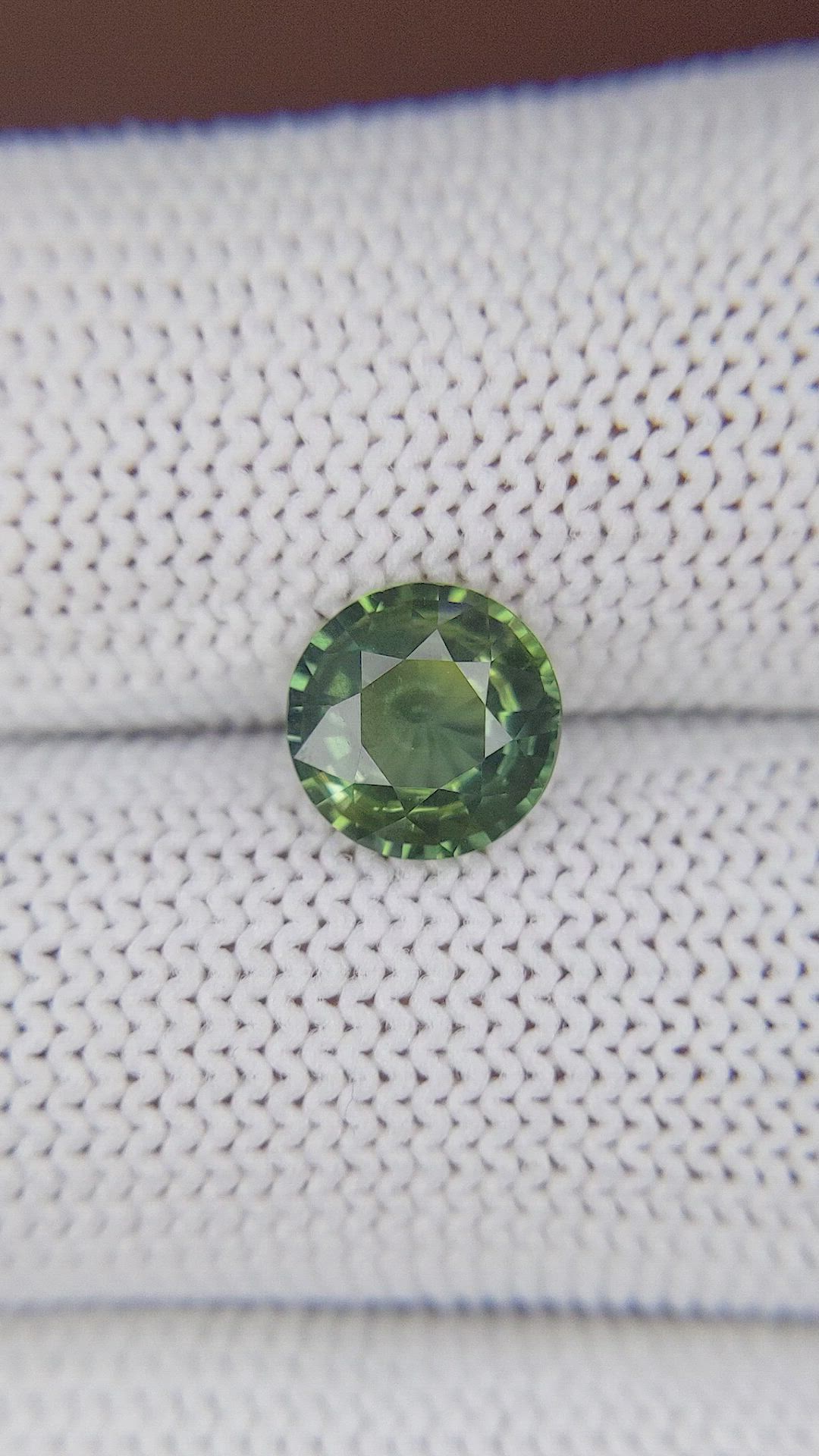 2.00 Ct. Yellowish Green Sapphire from Madagascar Size Video