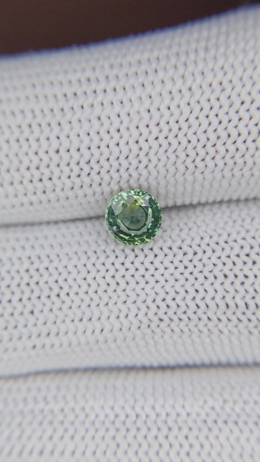 1.02 Ct. Yellowish Green Sapphire from Madagascar Size Video