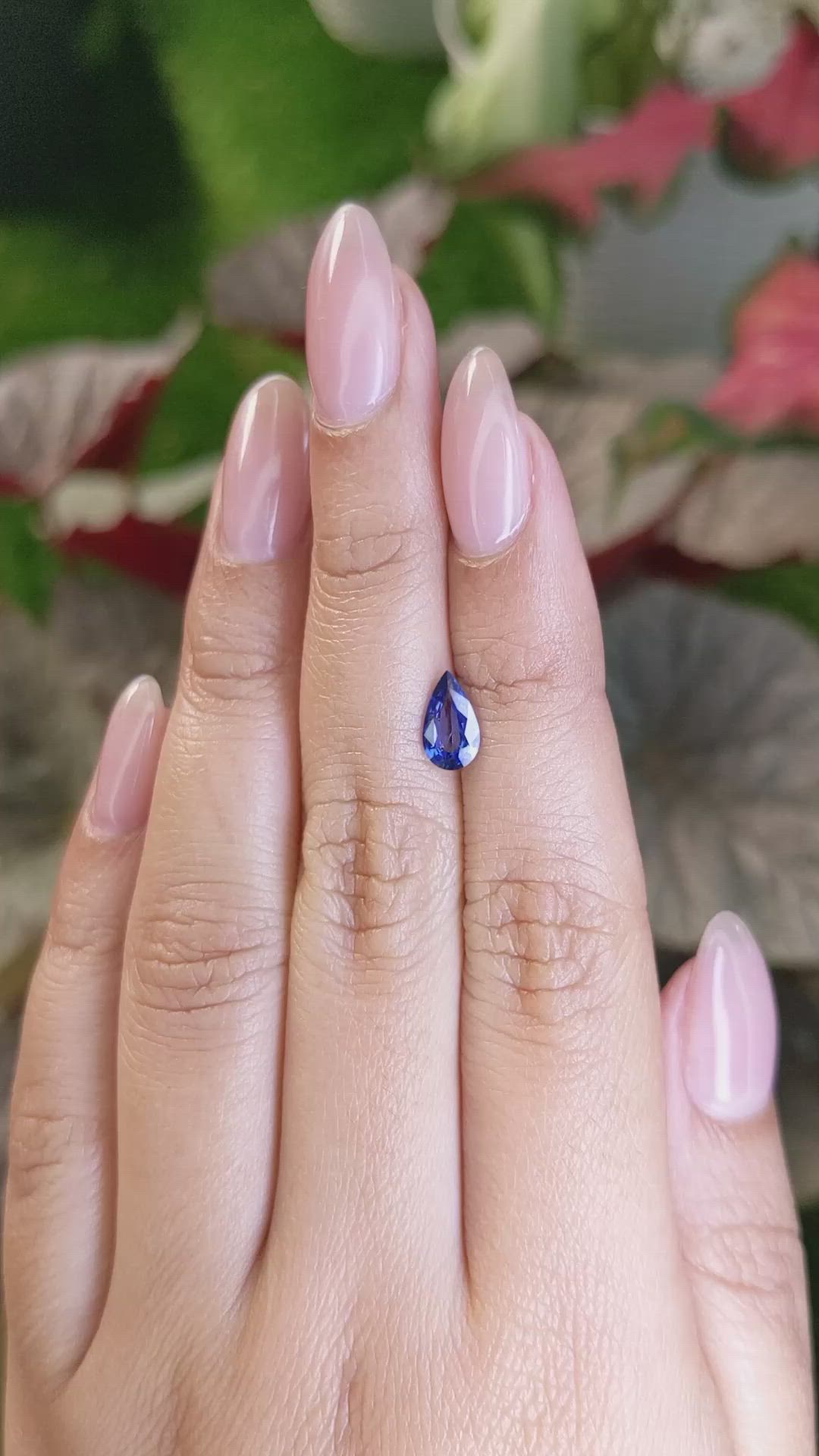 0.85 Ct. Blue Sapphire from Ceylon (Sri Lanka) Size Video
