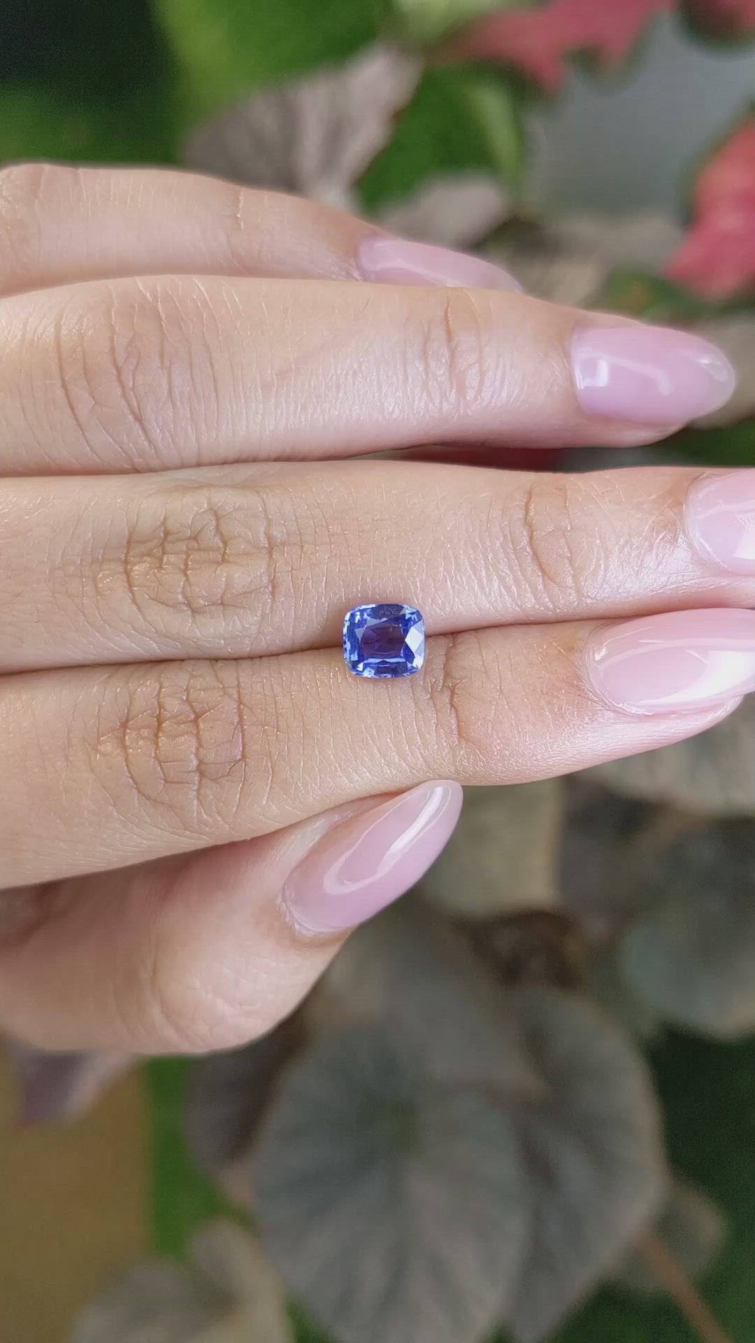 1.24 Ct. Blue Sapphire from Ceylon (Sri Lanka) Size Video