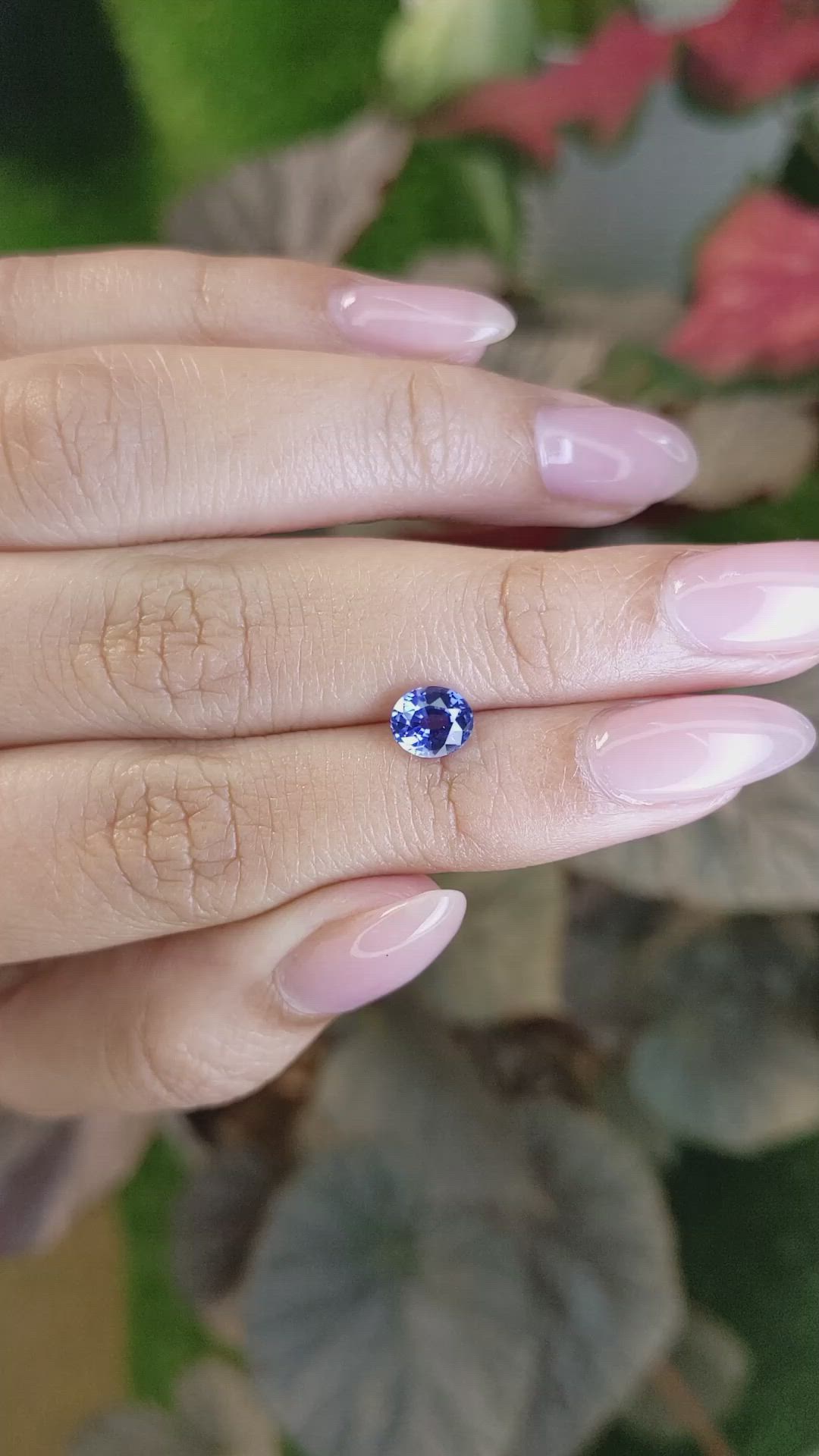 1.24 Ct. Blue Sapphire from Ceylon (Sri Lanka) Size Video